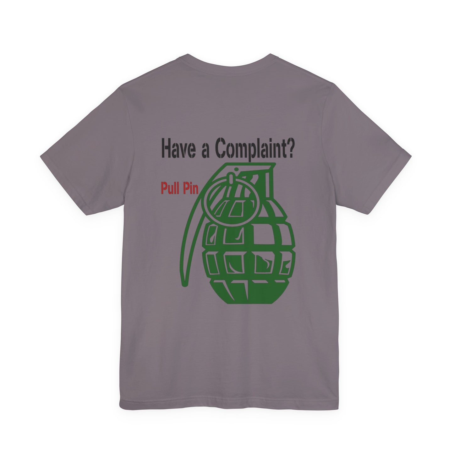 Grenade Humor tee shirt, Complaint Dept funny shirt