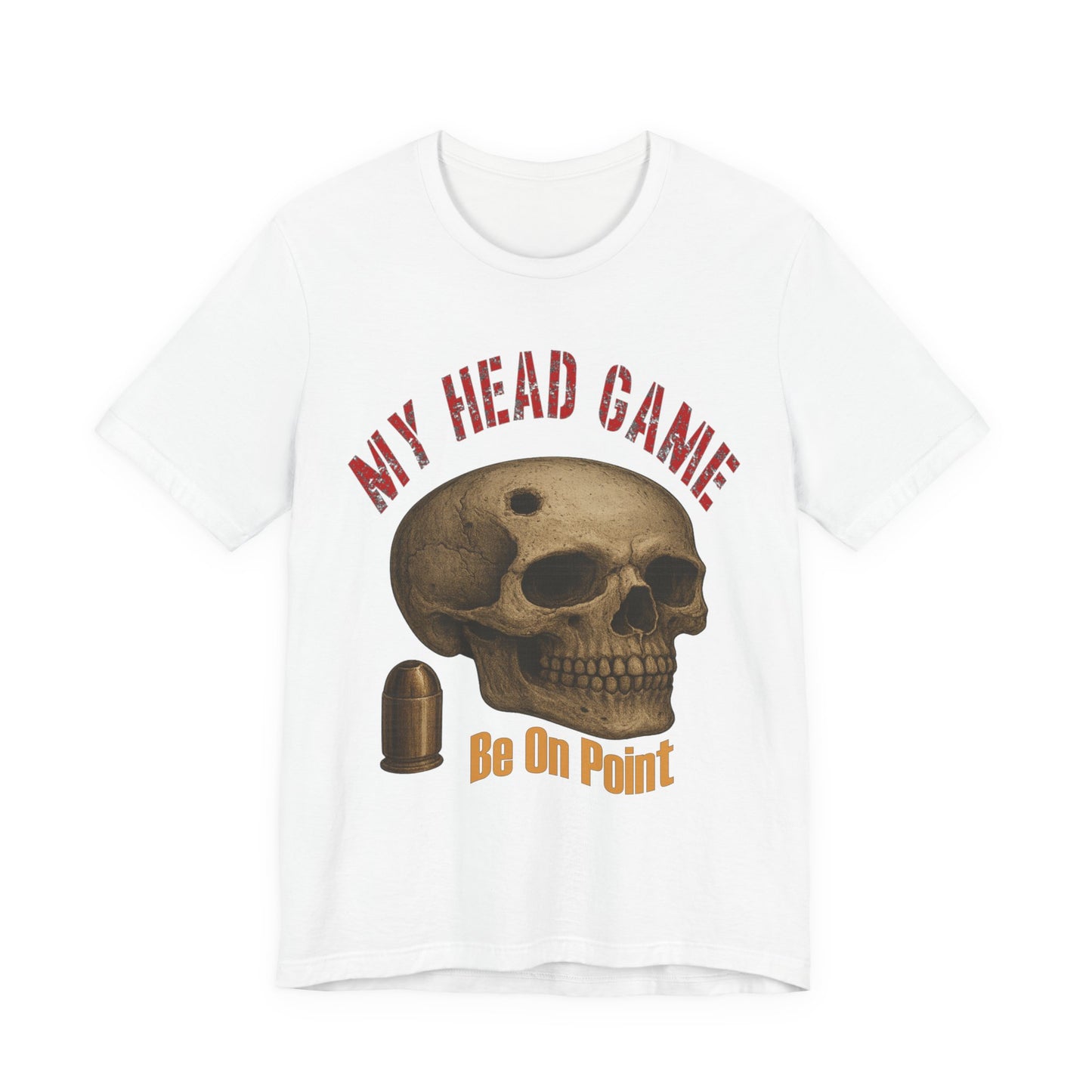 Head Game T-Shirt, Funny Skull Tee, Unisex Graphic Shirt, Unique Gift for Halloween, Quirky Statement Apparel