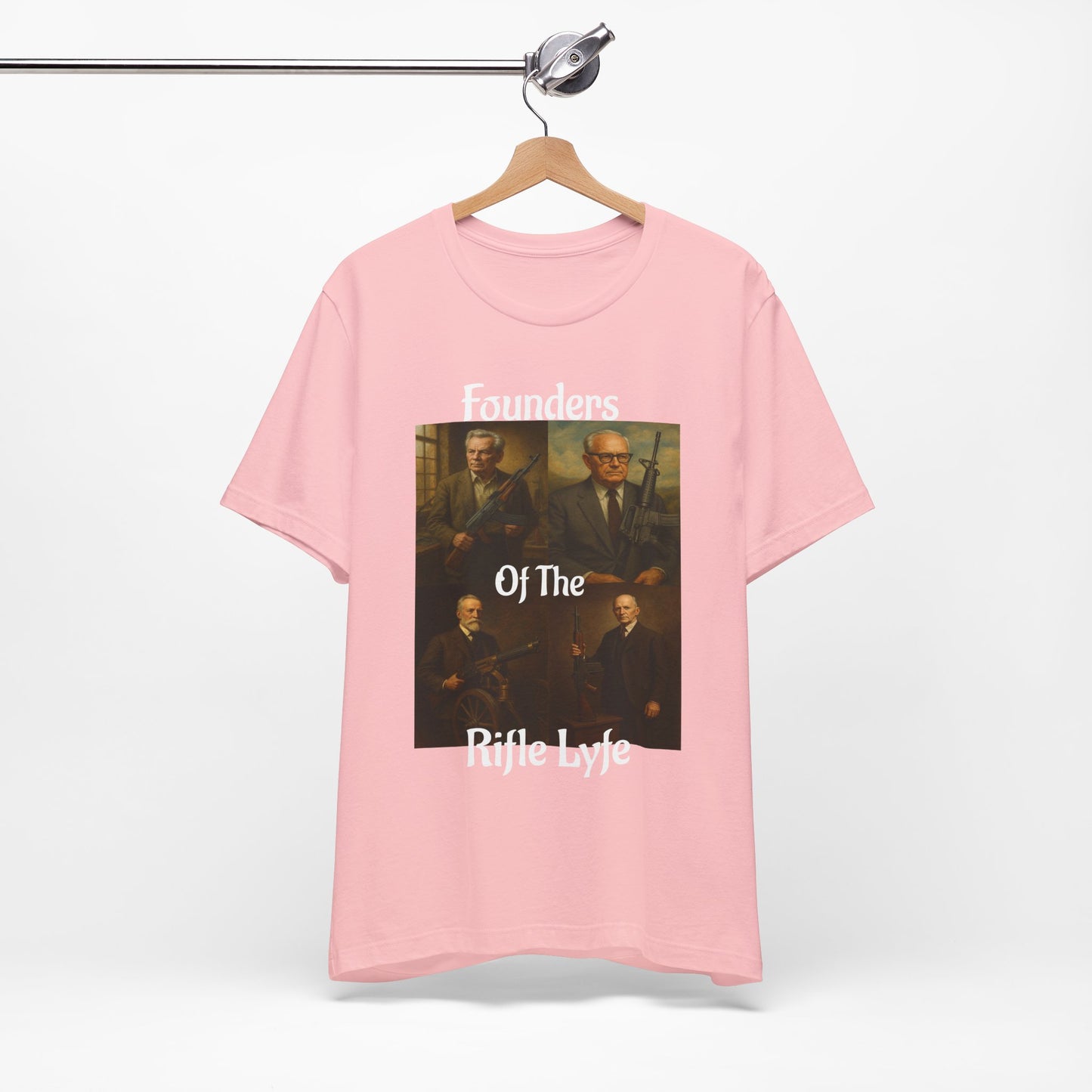 Founders of the Rifle Lyfe T-Shirt – Tactical Gun History Shirt for 2A Supporters, Military Gun Collectors & Patriotic Rifle Fans