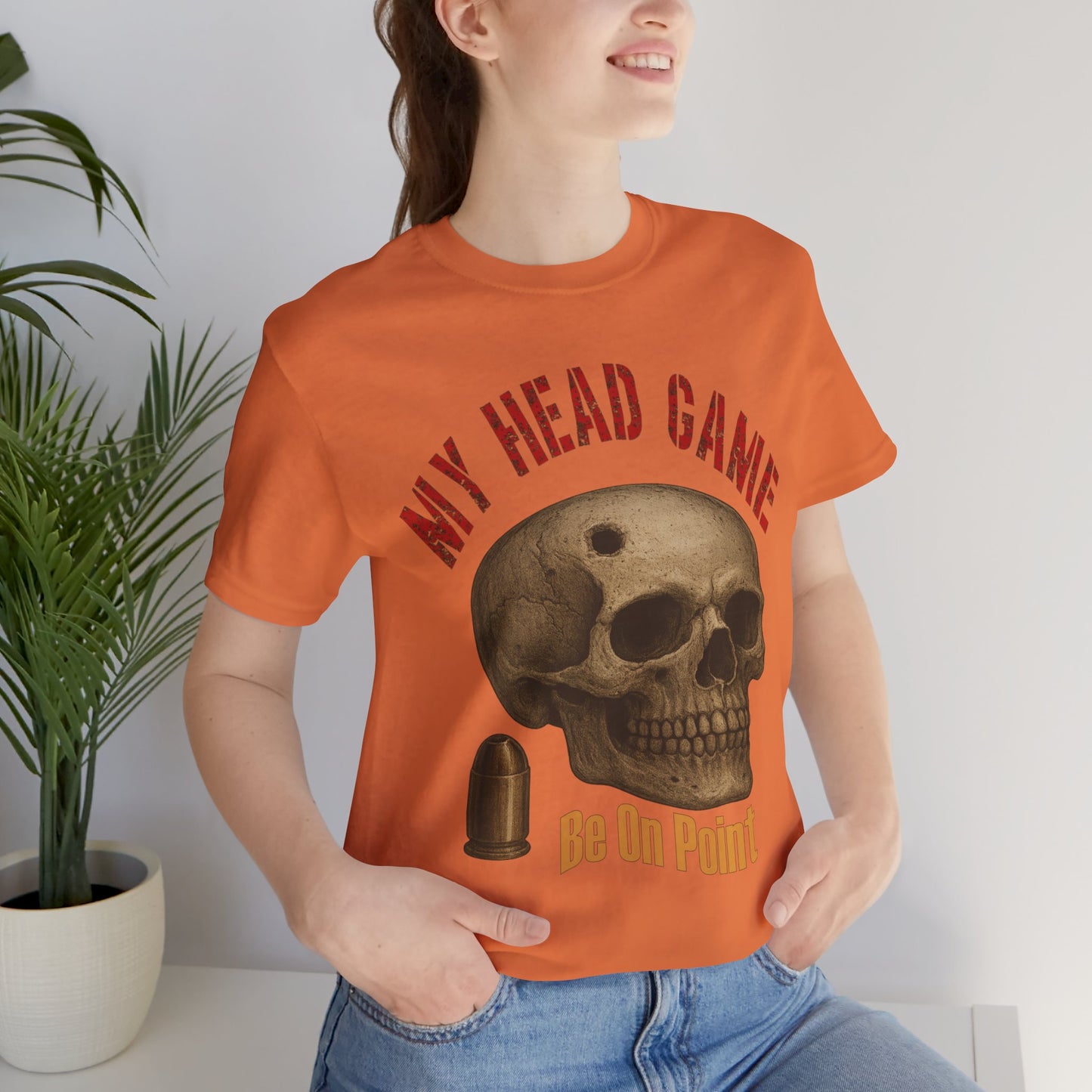 Head Game T-Shirt, Funny Skull Tee, Unisex Graphic Shirt, Unique Gift for Halloween, Quirky Statement Apparel