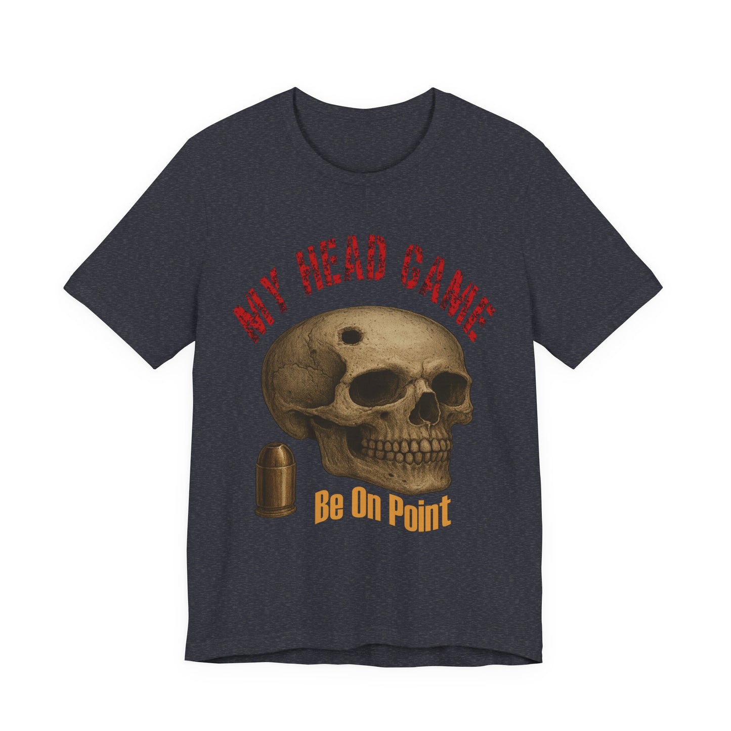 Head Game T-Shirt, Funny Skull Tee, Unisex Graphic Shirt, Unique Gift for Halloween, Quirky Statement Apparel