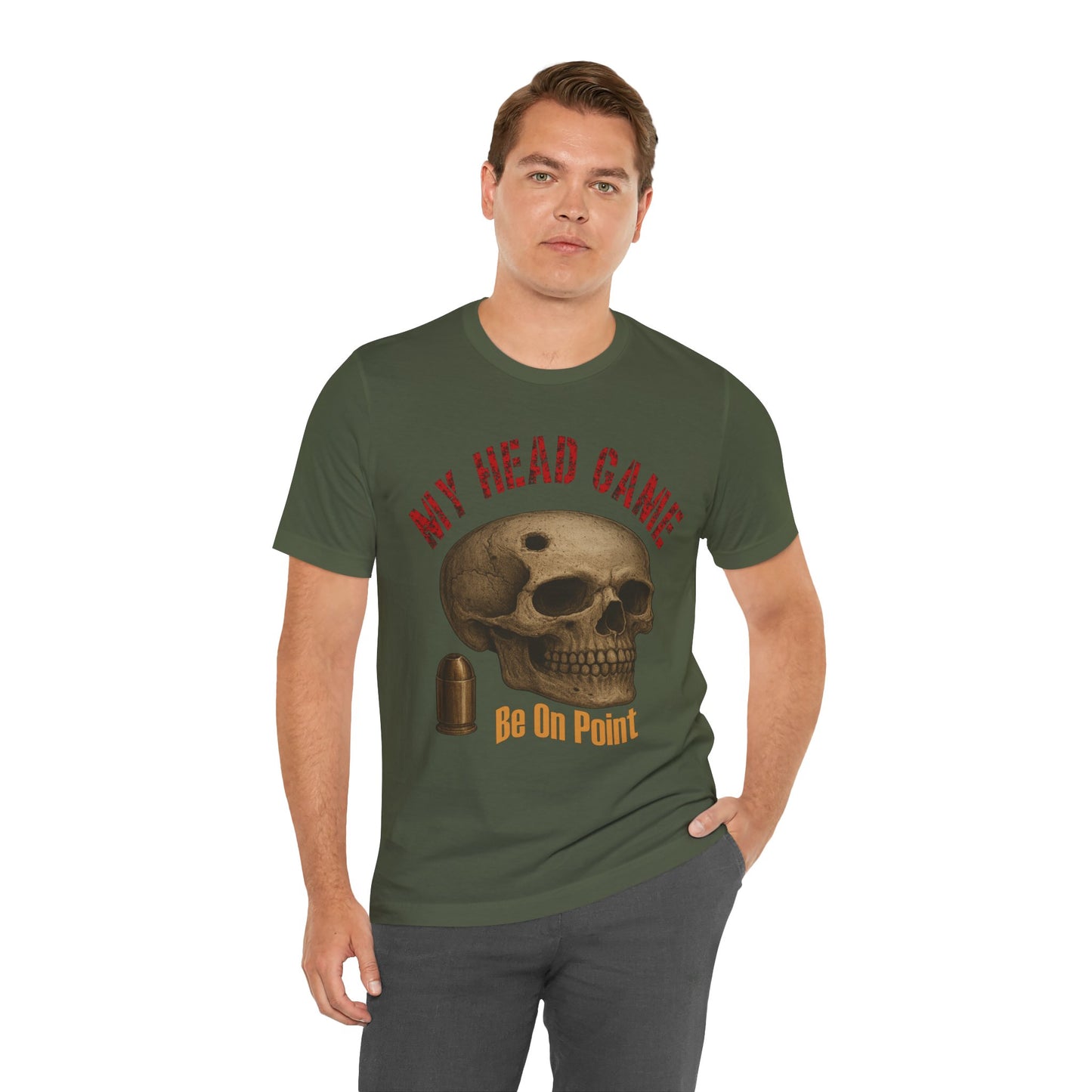 Head Game T-Shirt, Funny Skull Tee, Unisex Graphic Shirt, Unique Gift for Halloween, Quirky Statement Apparel