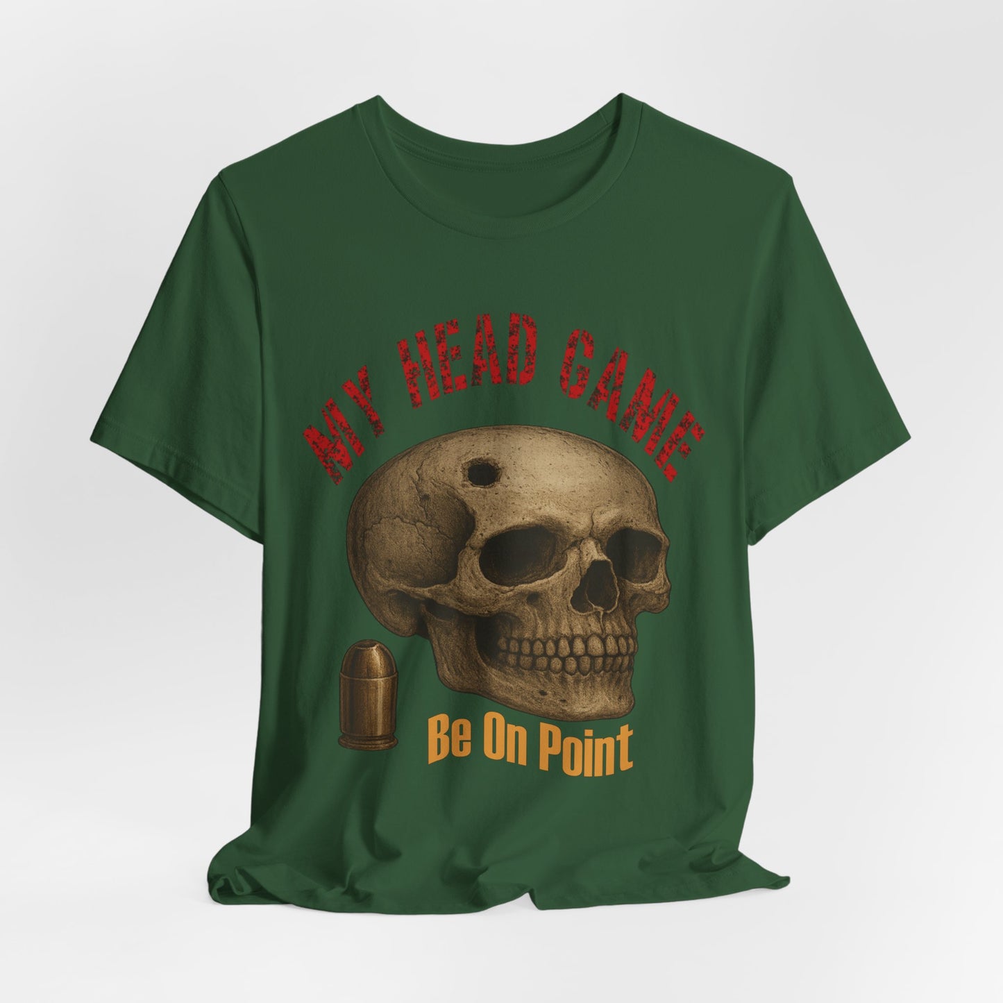 Head Game T-Shirt, Funny Skull Tee, Unisex Graphic Shirt, Unique Gift for Halloween, Quirky Statement Apparel
