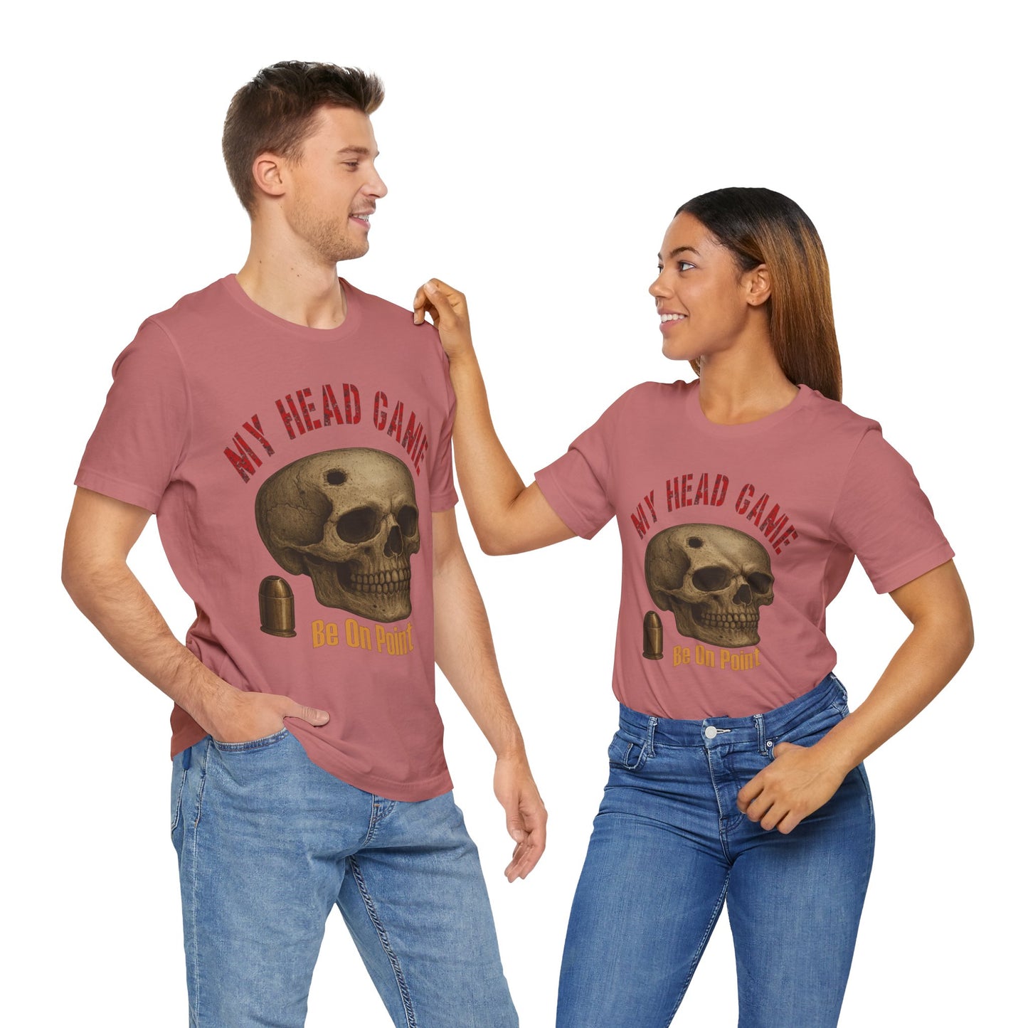 Head Game T-Shirt, Funny Skull Tee, Unisex Graphic Shirt, Unique Gift for Halloween, Quirky Statement Apparel