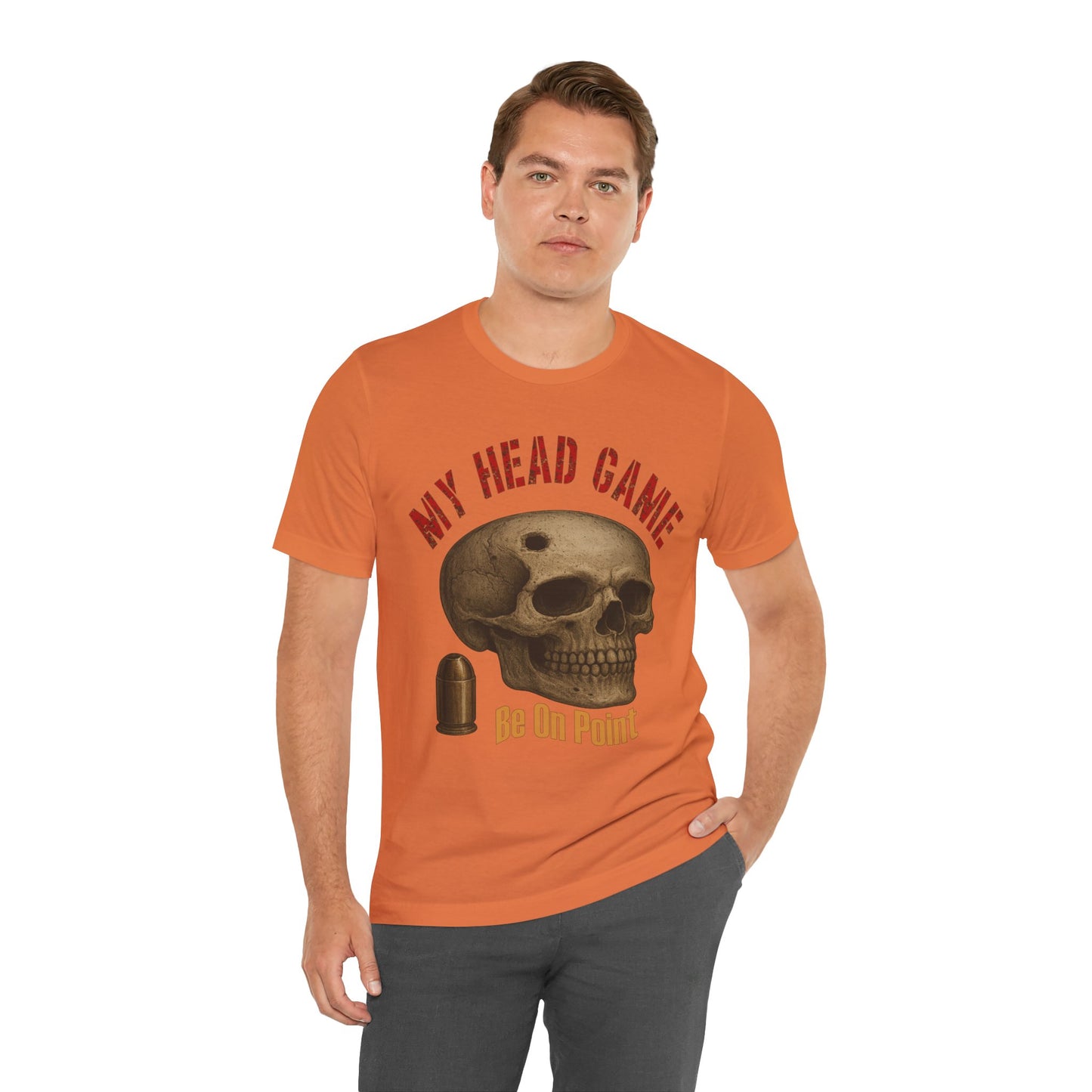 Head Game T-Shirt, Funny Skull Tee, Unisex Graphic Shirt, Unique Gift for Halloween, Quirky Statement Apparel