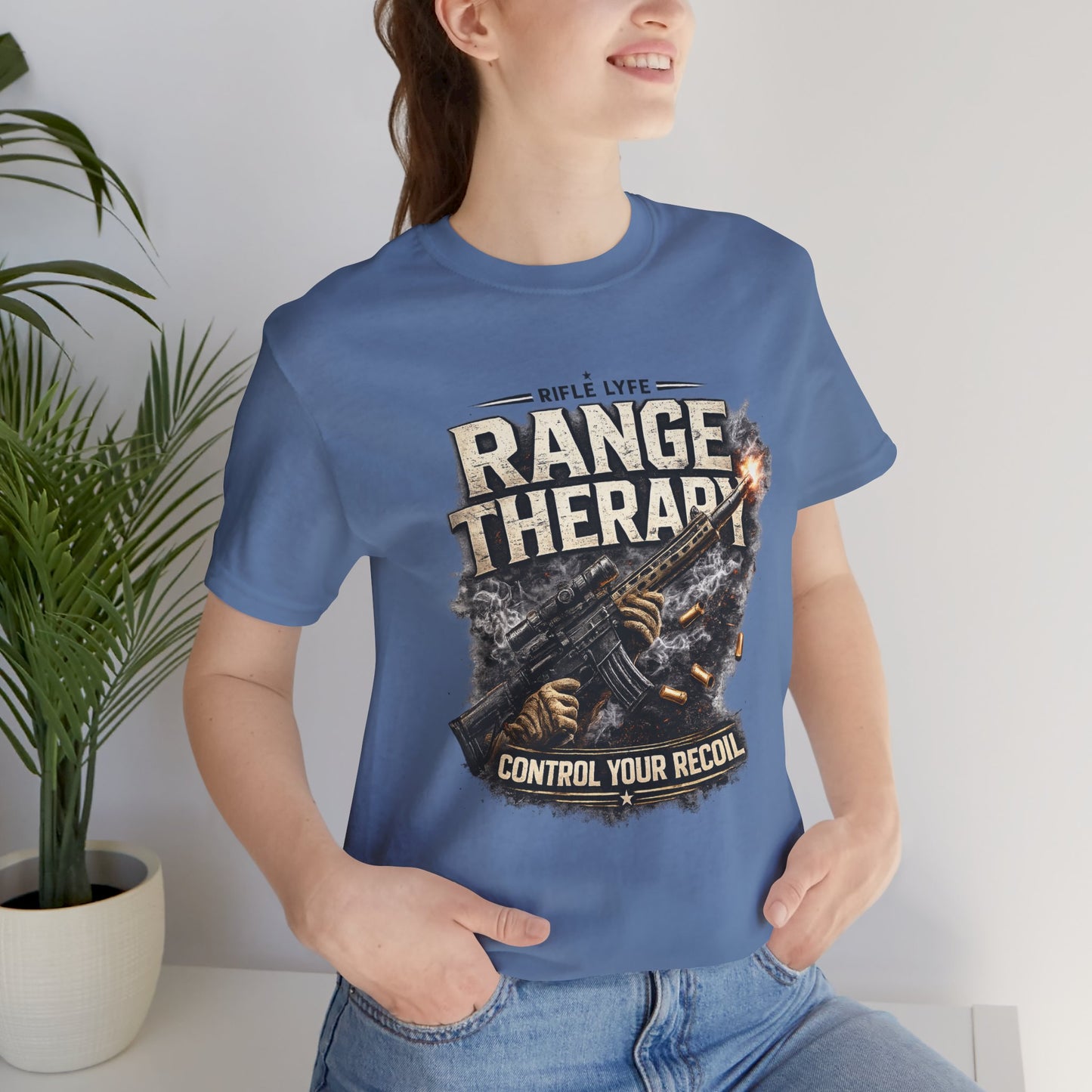 Range Therapy Shirt Shooting Range Shirt Funny Gun Shirt 2nd Amendment Shirt Tactical Shirt Pro Gun Tee Gift for Gun Lover Men