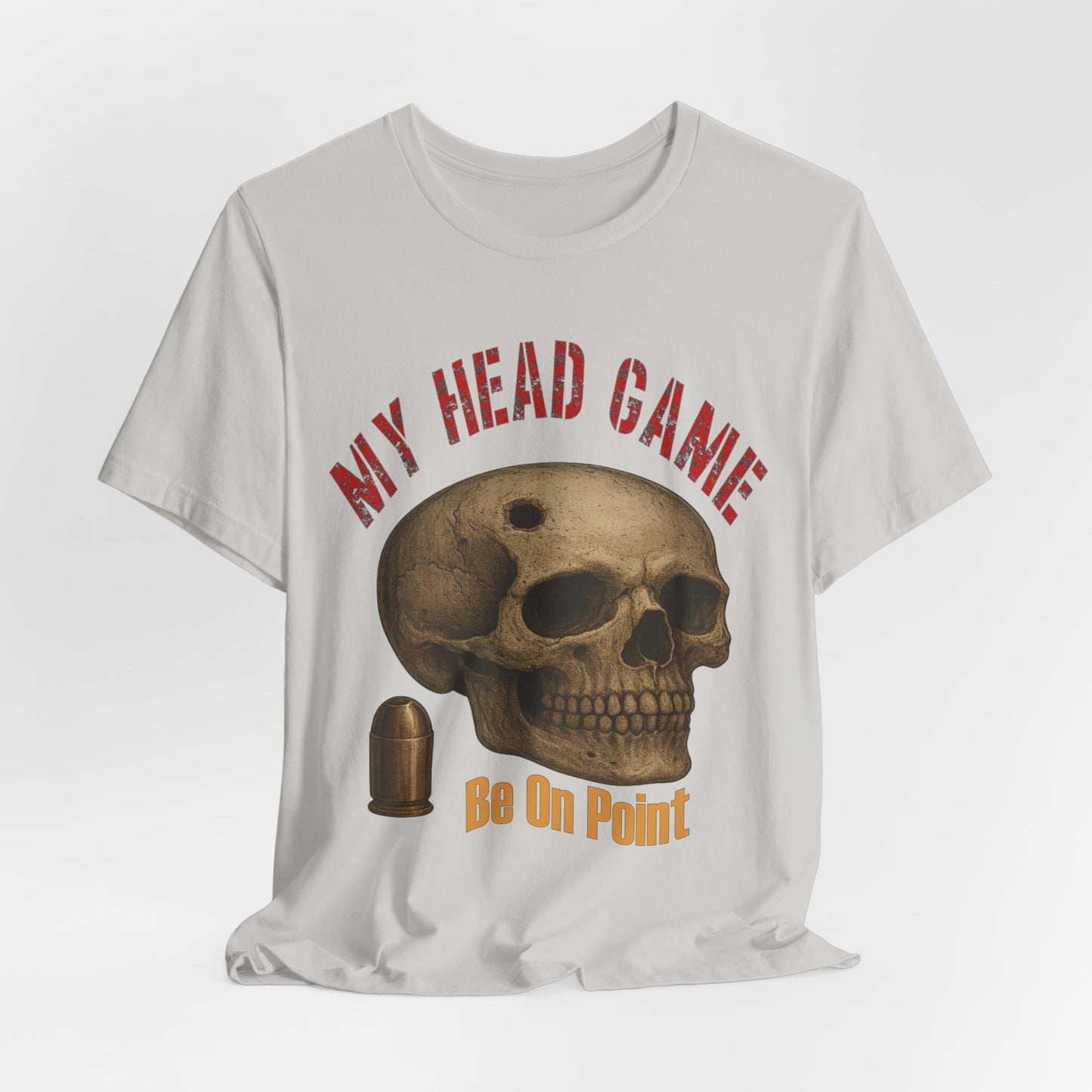 Head Game T-Shirt, Funny Skull Tee, Unisex Graphic Shirt, Unique Gift for Halloween, Quirky Statement Apparel
