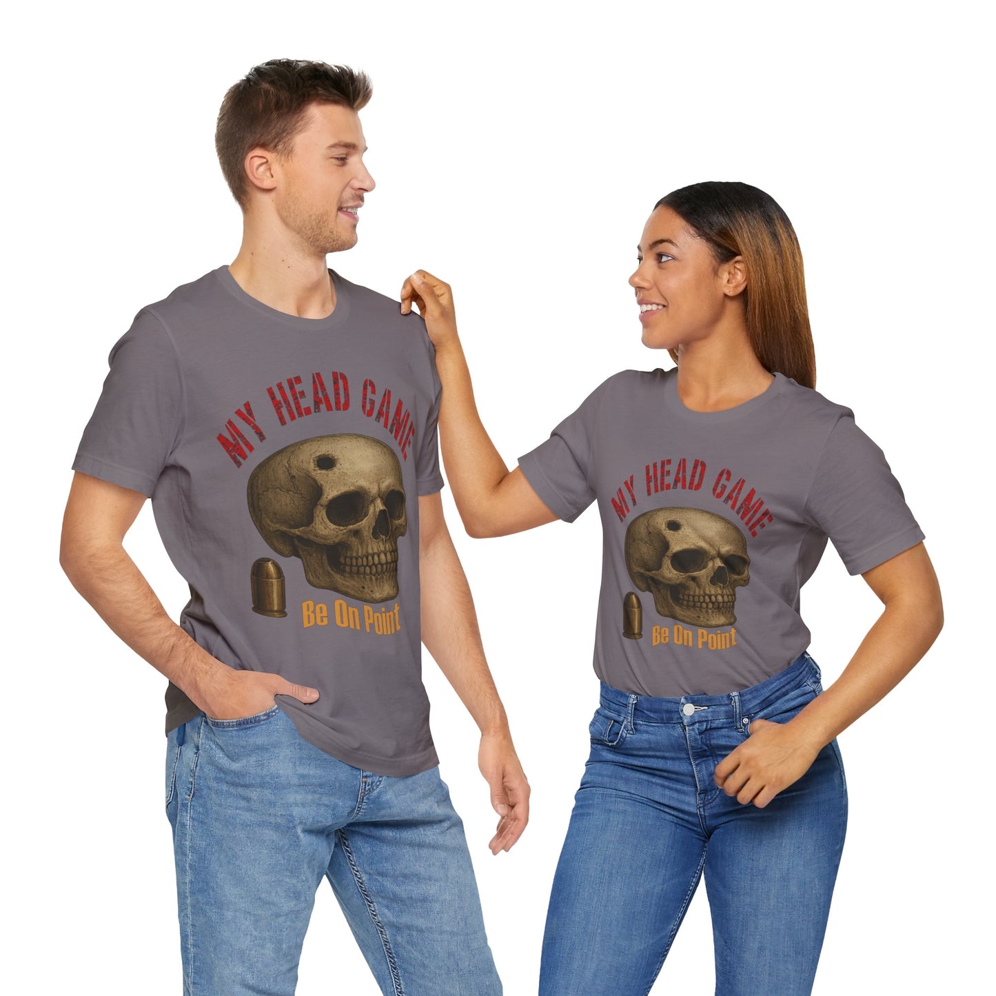 Head Game T-Shirt, Funny Skull Tee, Unisex Graphic Shirt, Unique Gift for Halloween, Quirky Statement Apparel