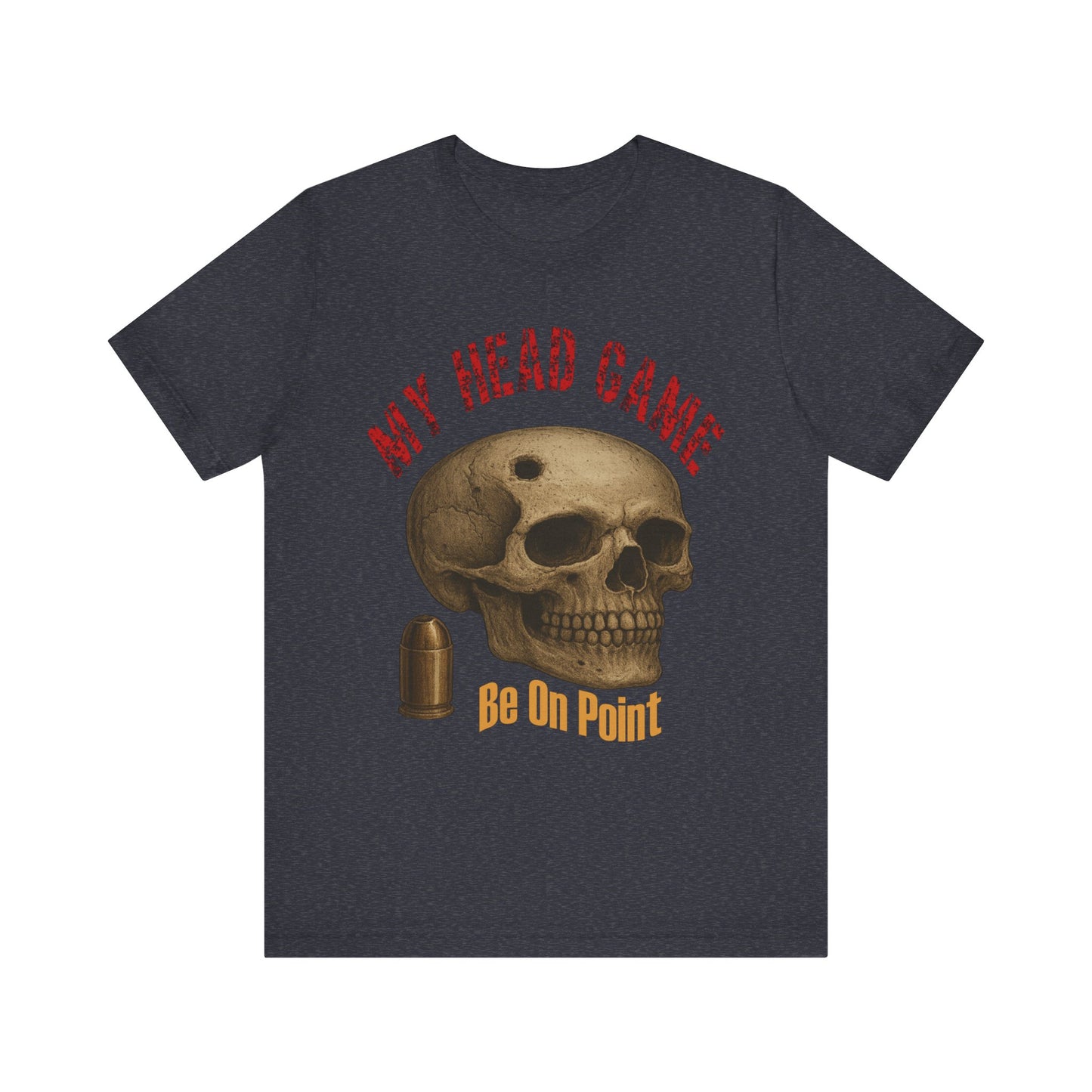 Head Game T-Shirt, Funny Skull Tee, Unisex Graphic Shirt, Unique Gift for Halloween, Quirky Statement Apparel