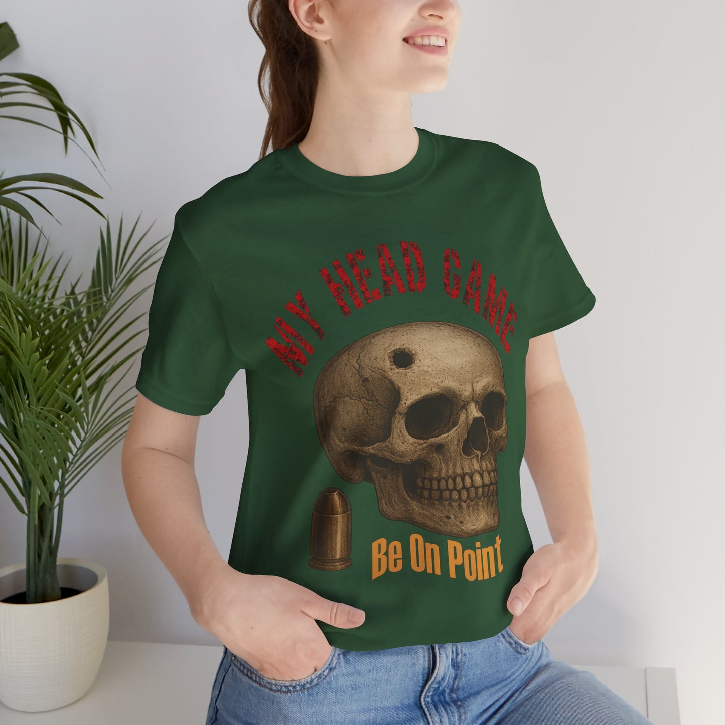 Head Game T-Shirt, Funny Skull Tee, Unisex Graphic Shirt, Unique Gift for Halloween, Quirky Statement Apparel