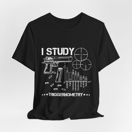 Gun Trigger Funny Humor T-Shirt, Pistol Joke Tee, Sarcastic Graphic Shirt, Trigger Happy Gift, Men Women Unisex Top