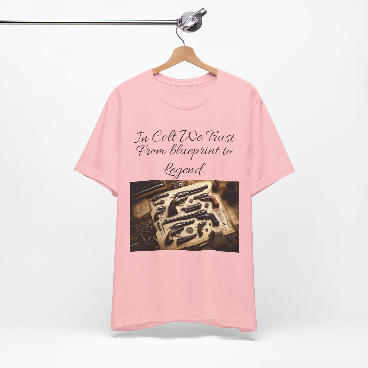 Gun Enthusiast Tee: In Colt We Trust, Firearm Lover Shirt, Shooting Sports Tee, Gift for Gun Owners, Vintage Firearms Apparel