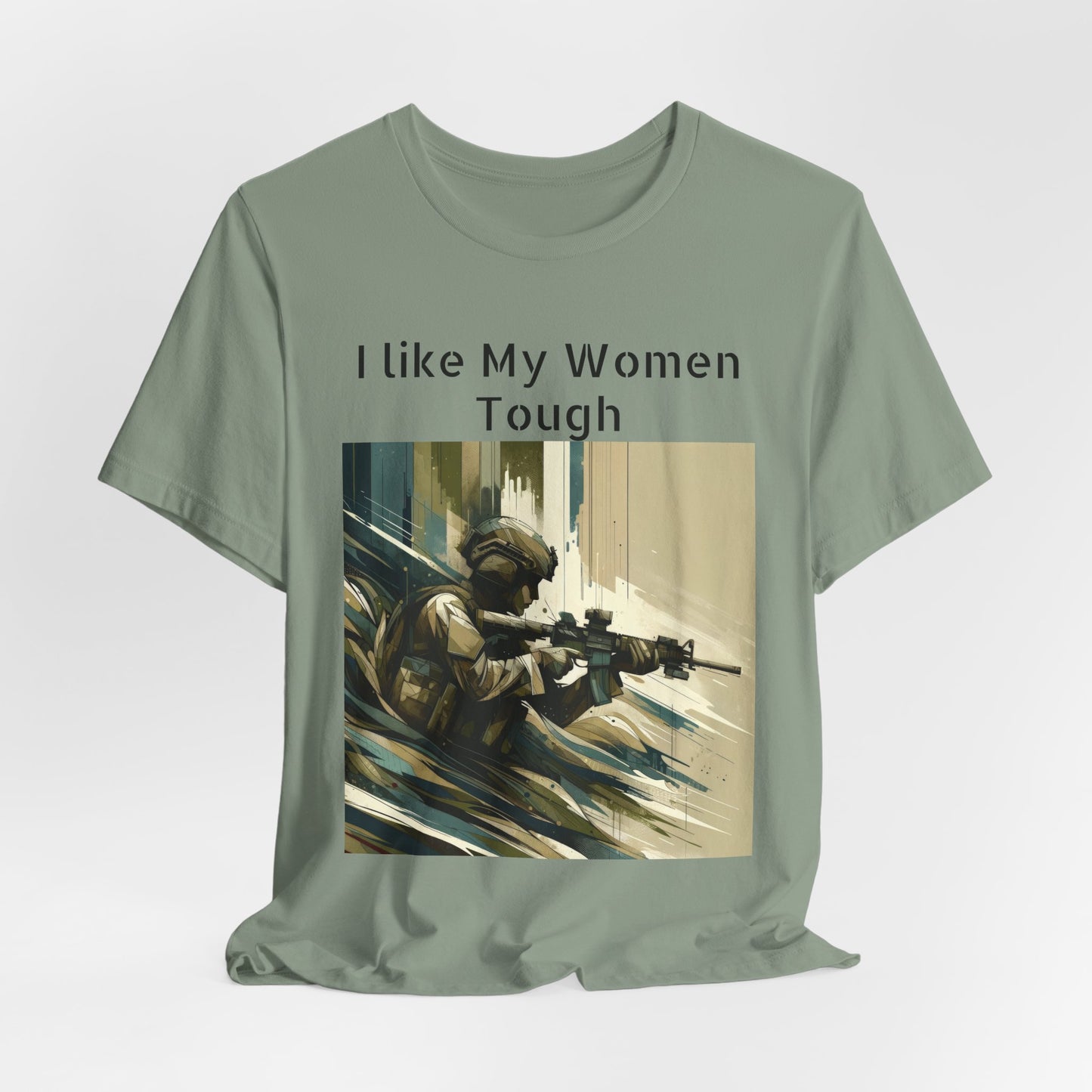 Tough female, female soldier, military tough