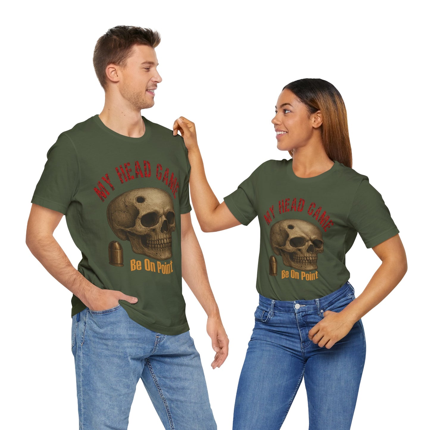 Head Game T-Shirt, Funny Skull Tee, Unisex Graphic Shirt, Unique Gift for Halloween, Quirky Statement Apparel