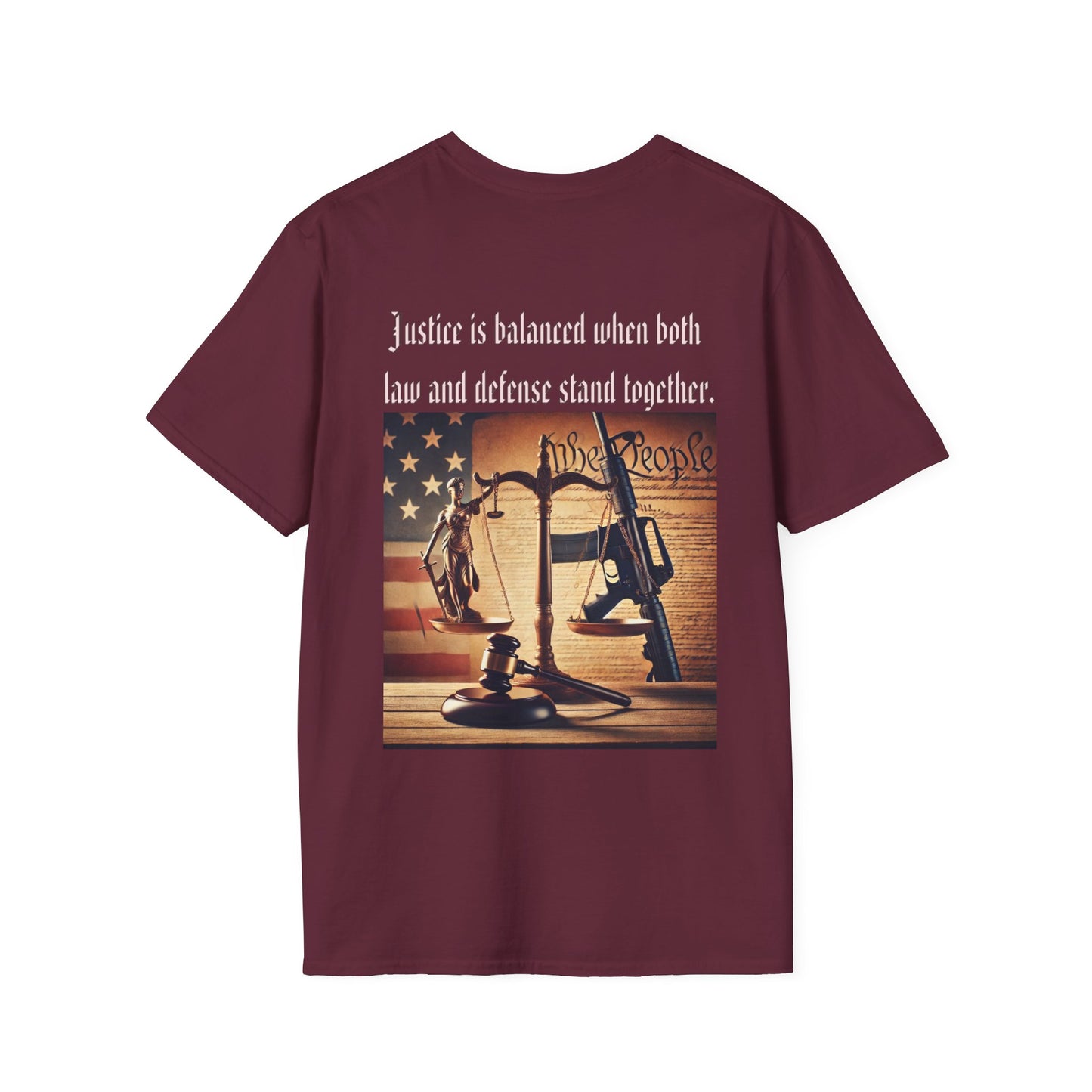 Justice in balance, military, balance of power and law, gift idea