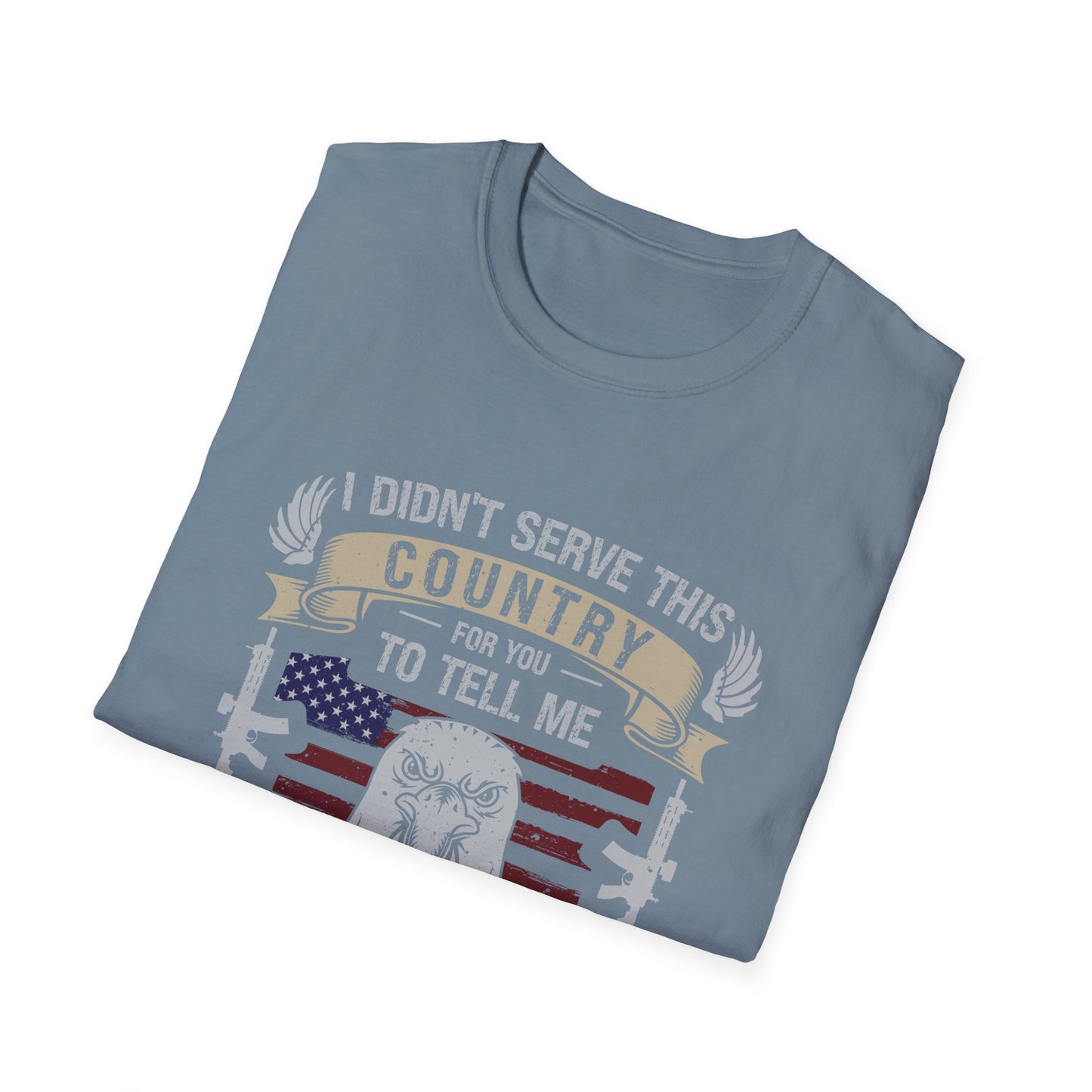 Patriotic Tee, Military shirt, American Flag and bald eagle.