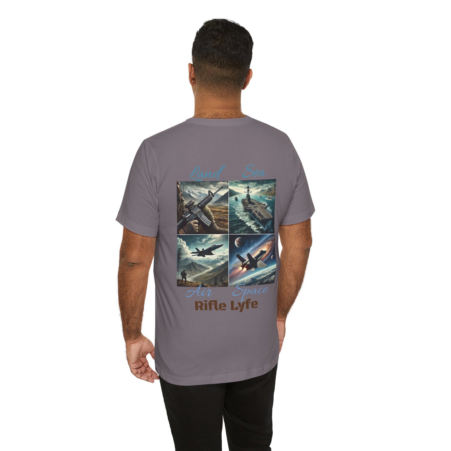 Land Sea Air Space Tee  Military Tribute Shirt | Rifle Lyfe