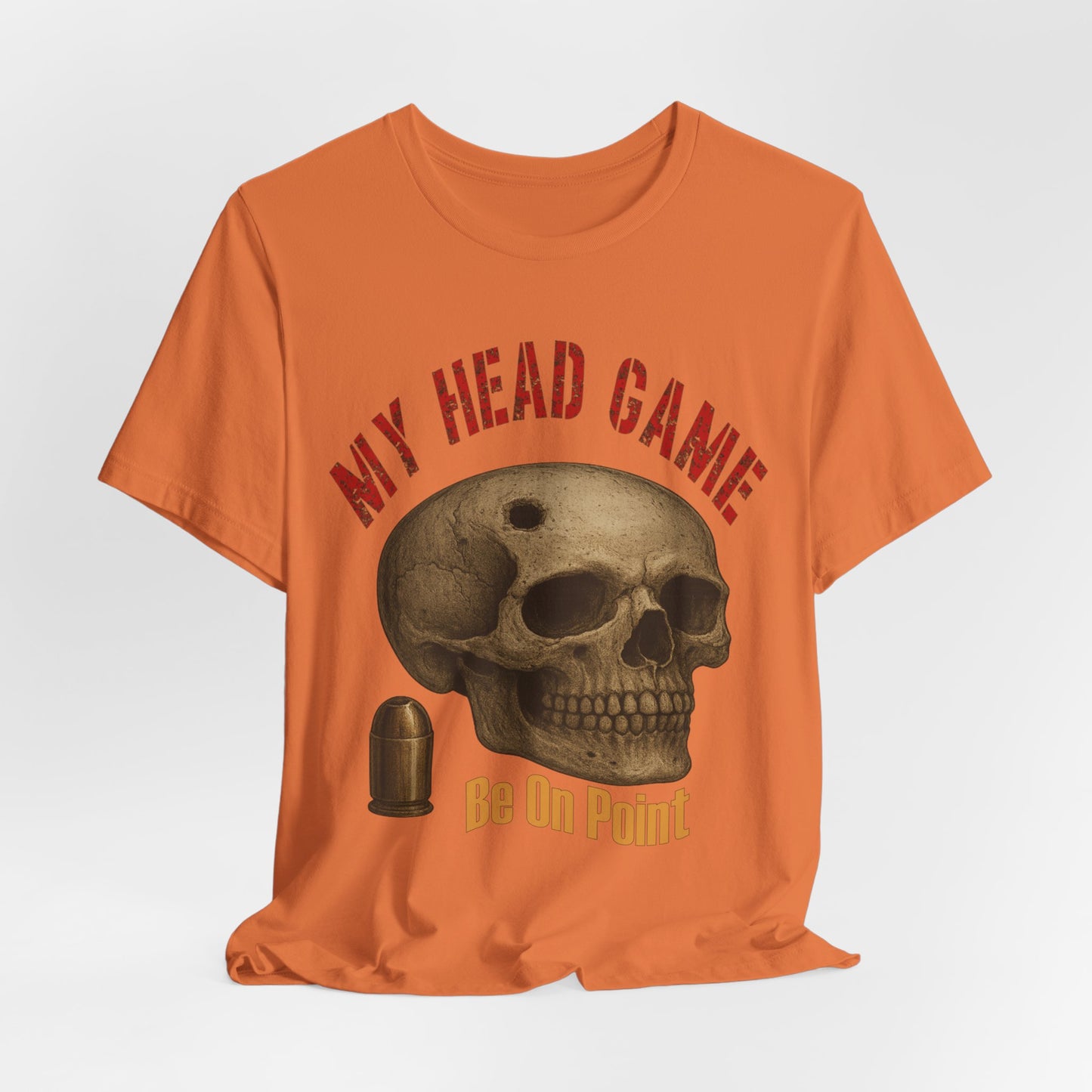 Head Game T-Shirt, Funny Skull Tee, Unisex Graphic Shirt, Unique Gift for Halloween, Quirky Statement Apparel