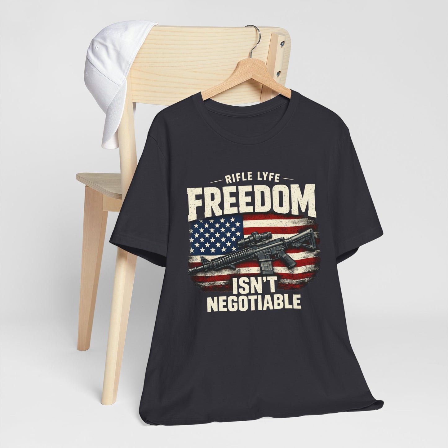 Freedom Is not Negotiable Shirt Patriotic Gun Shirt 2nd Amendment Shirt American Flag Shirt Tactical Shirt Pro Gun Tee Gift for Men