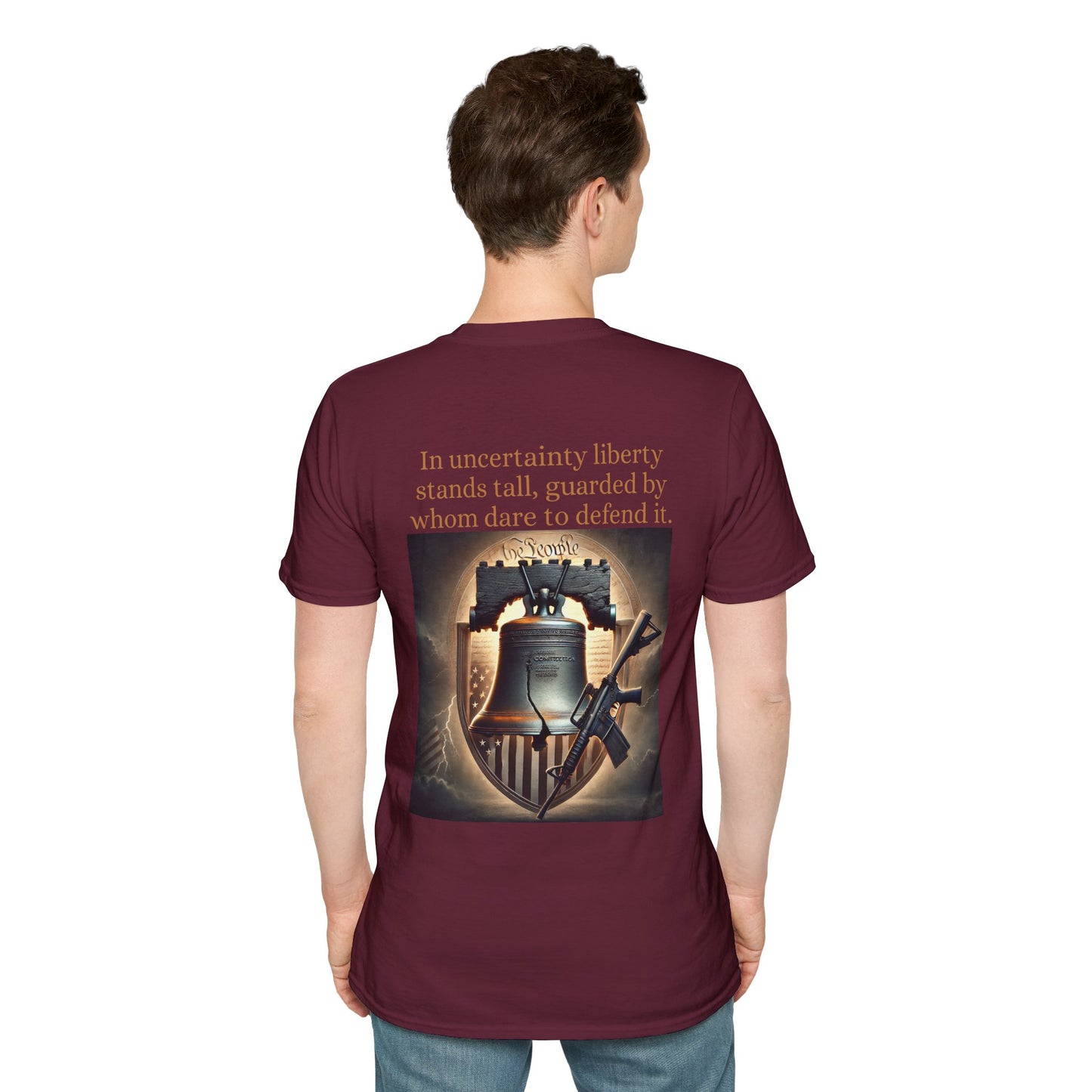 Patriotic Tee, Liberty Defense Shirt, Freedom Lovers Top, American Pride T-Shirt, Political Activist Apparel