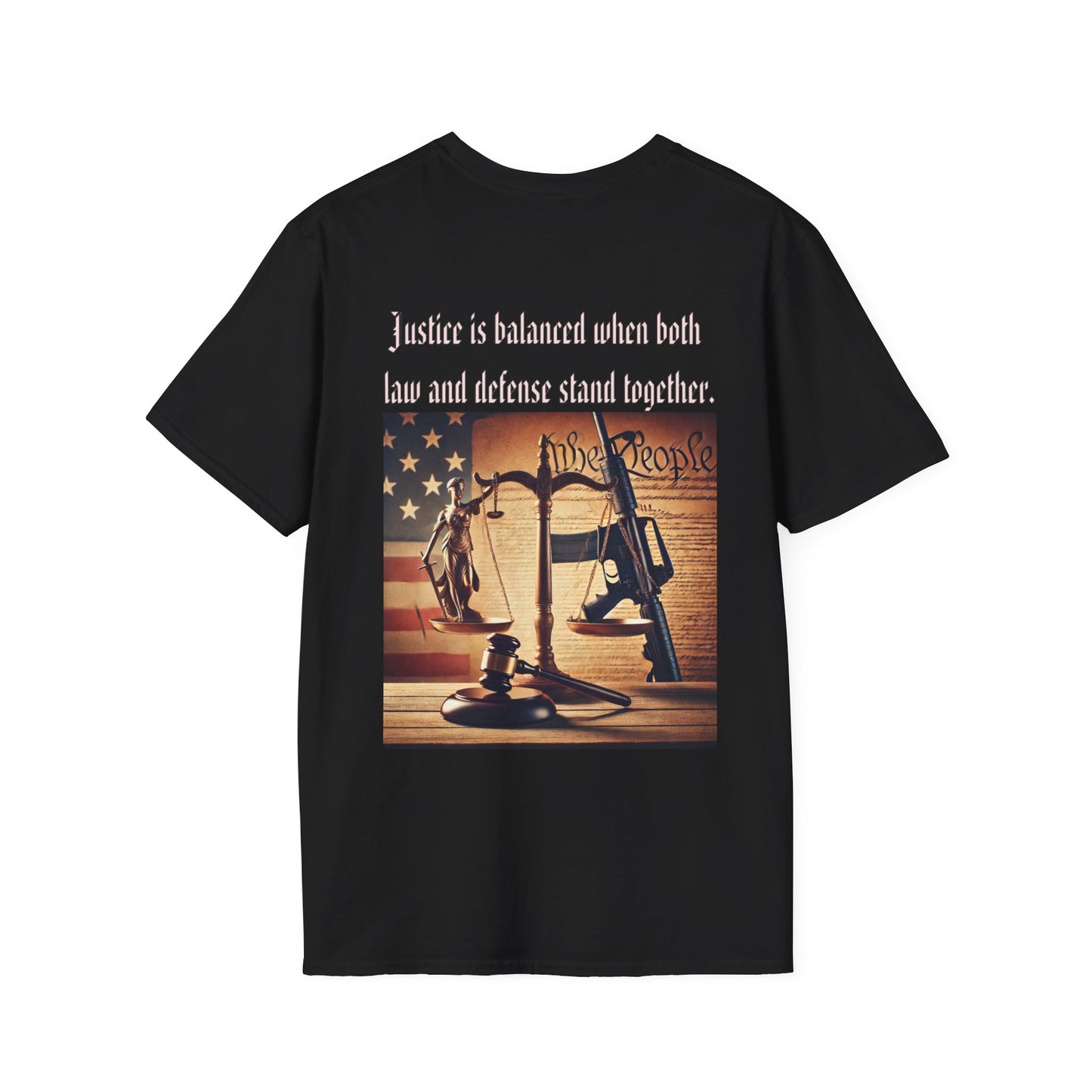 Justice in balance, military, balance of power and law, gift idea