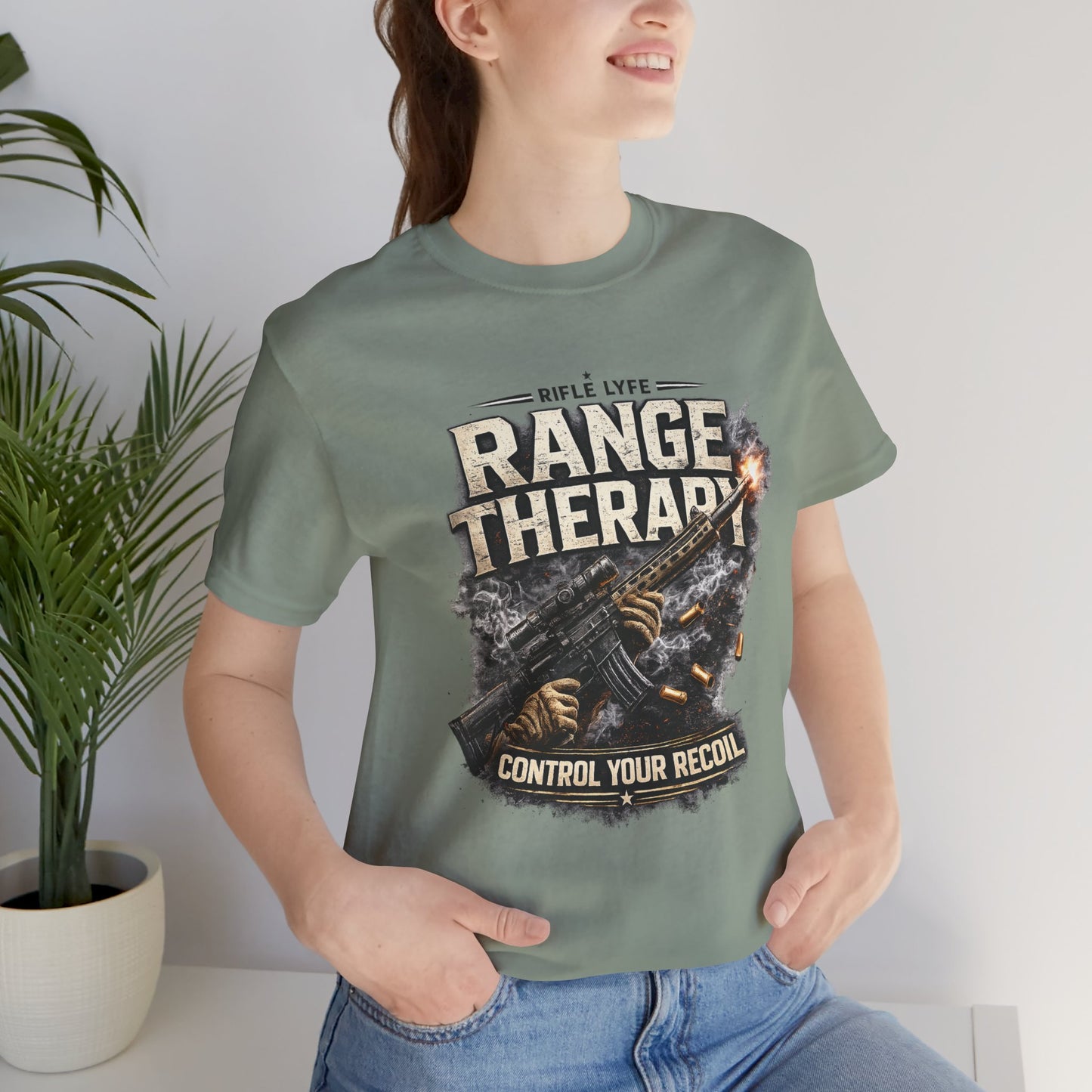 Range Therapy Shirt Shooting Range Shirt Funny Gun Shirt 2nd Amendment Shirt Tactical Shirt Pro Gun Tee Gift for Gun Lover Men