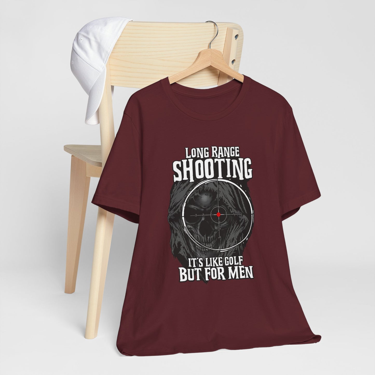 Long Range Shooting T-Shirt – “It’s Like Golf But For Men” Tactical Target Tee