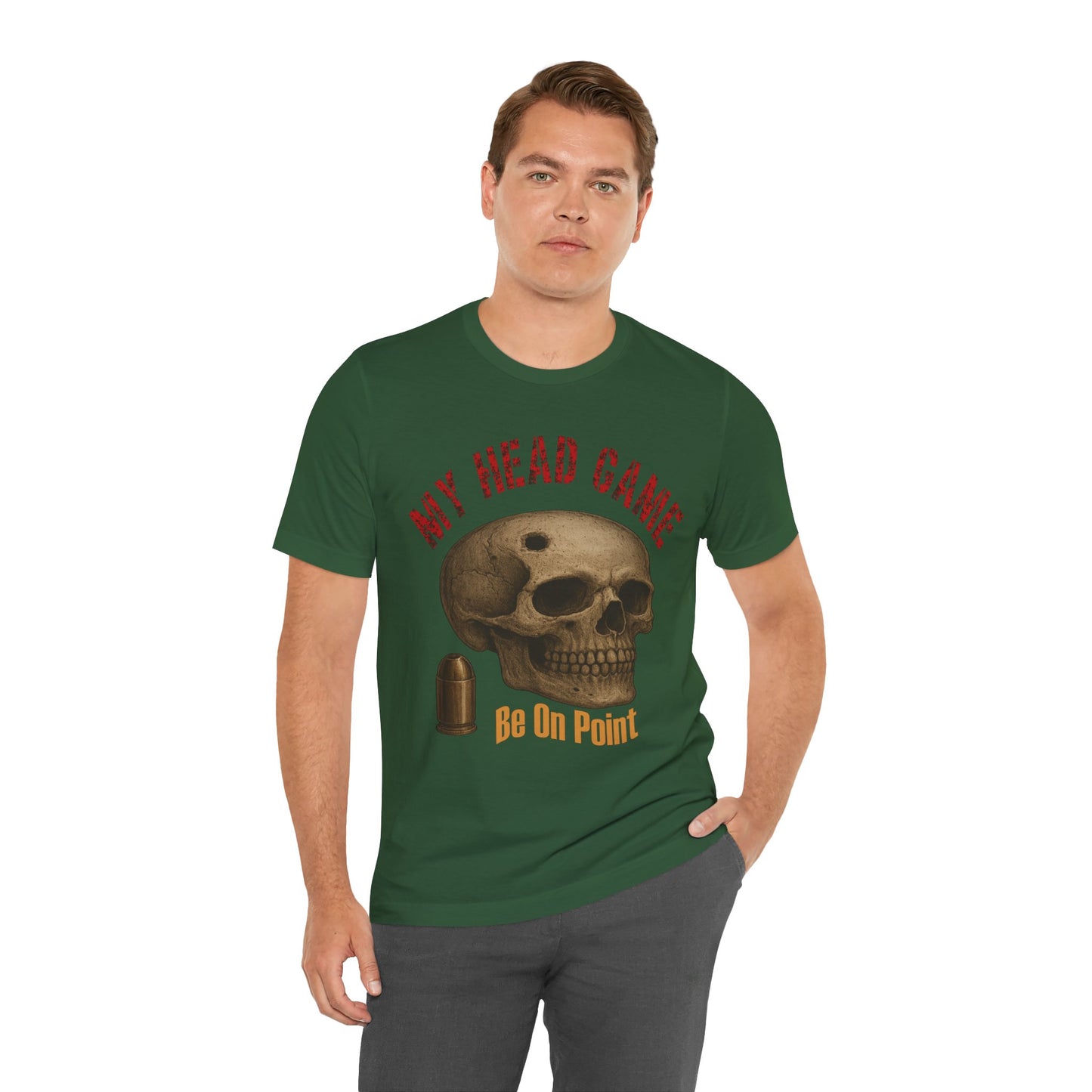 Head Game T-Shirt, Funny Skull Tee, Unisex Graphic Shirt, Unique Gift for Halloween, Quirky Statement Apparel