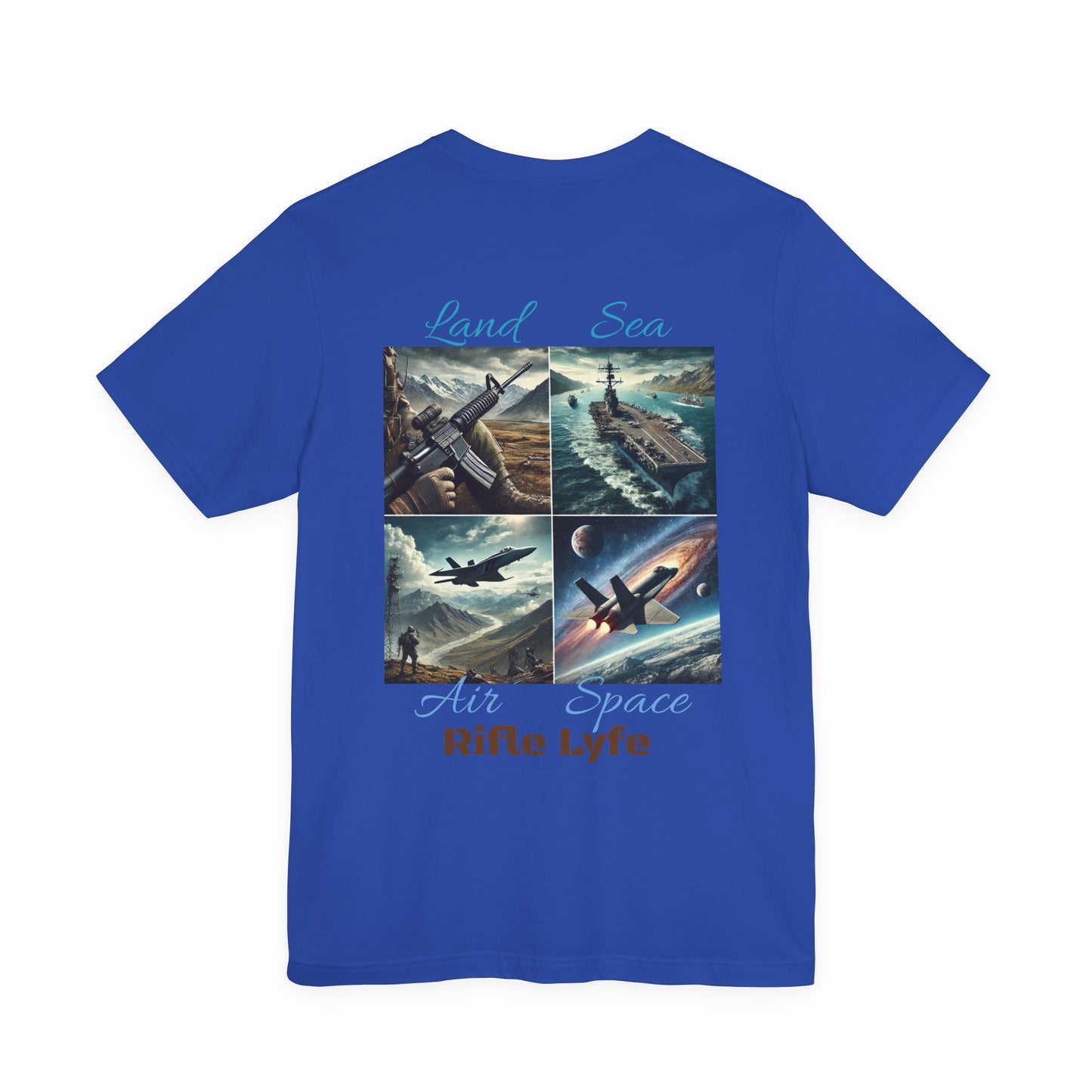 Land Sea Air Space Tee  Military Tribute Shirt | Rifle Lyfe