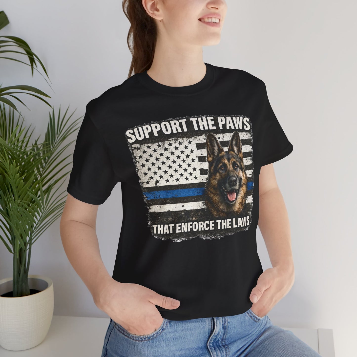 Police Dog K9  Thin Blue Line  Law Enforcement