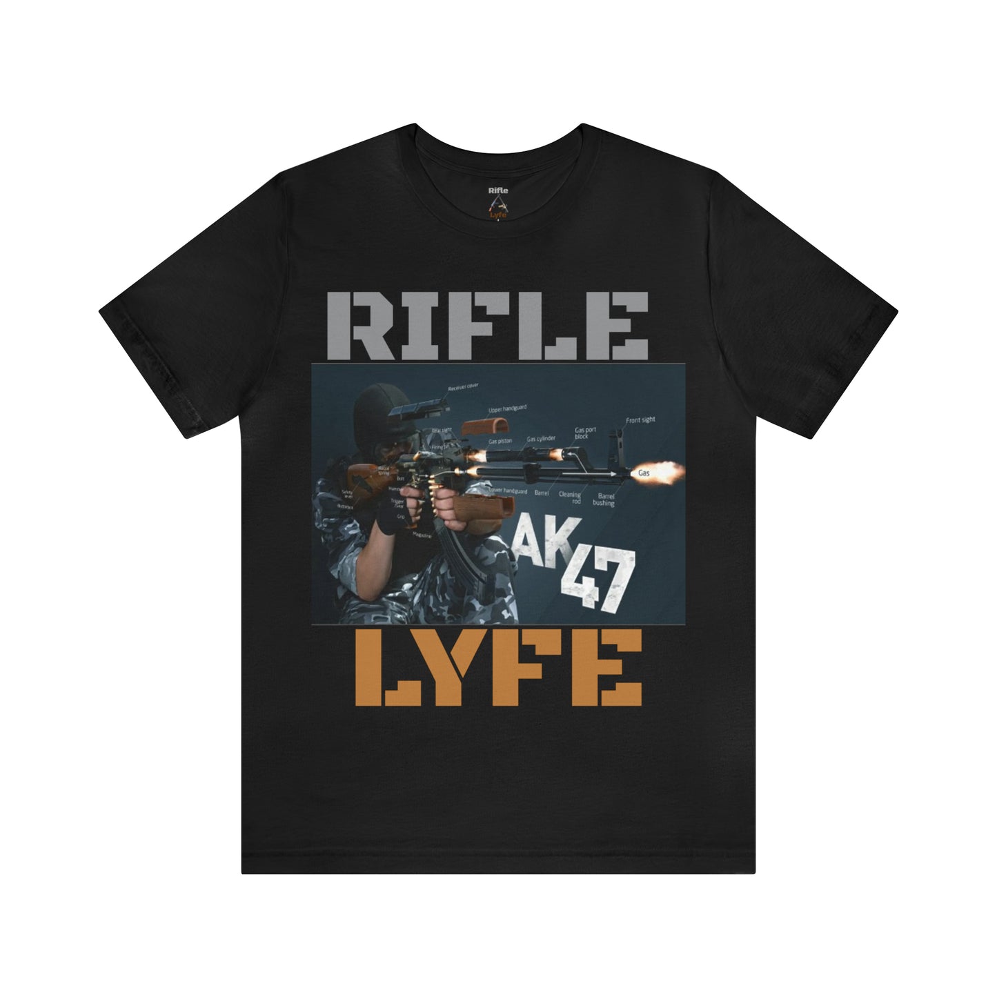 AK47 anatomy, AK47, Rifle Lyfe Logo