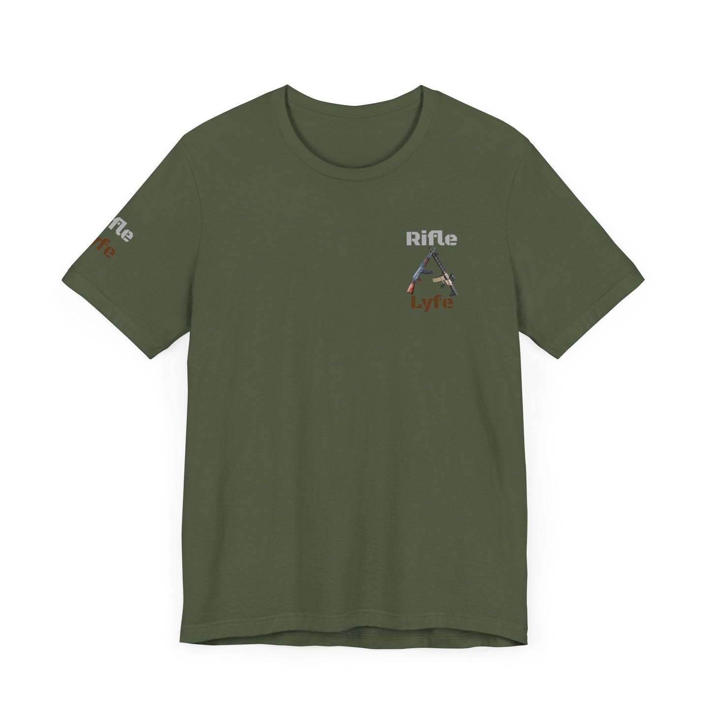 Military tee, never turn from a fight, Army, Navy, Marine, Air Force