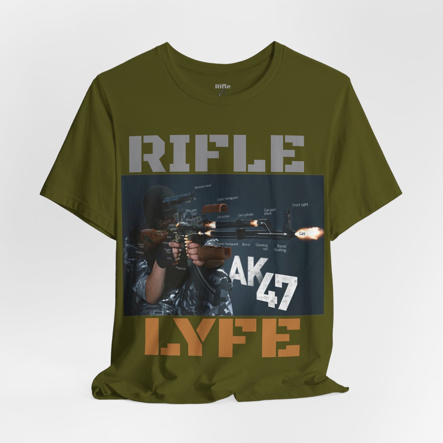AK47 anatomy, AK47, Rifle Lyfe Logo