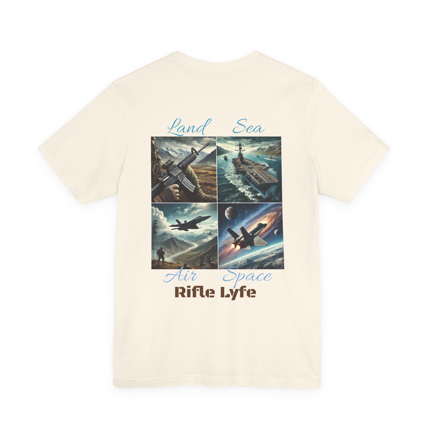 Land Sea Air Space Tee  Military Tribute Shirt | Rifle Lyfe
