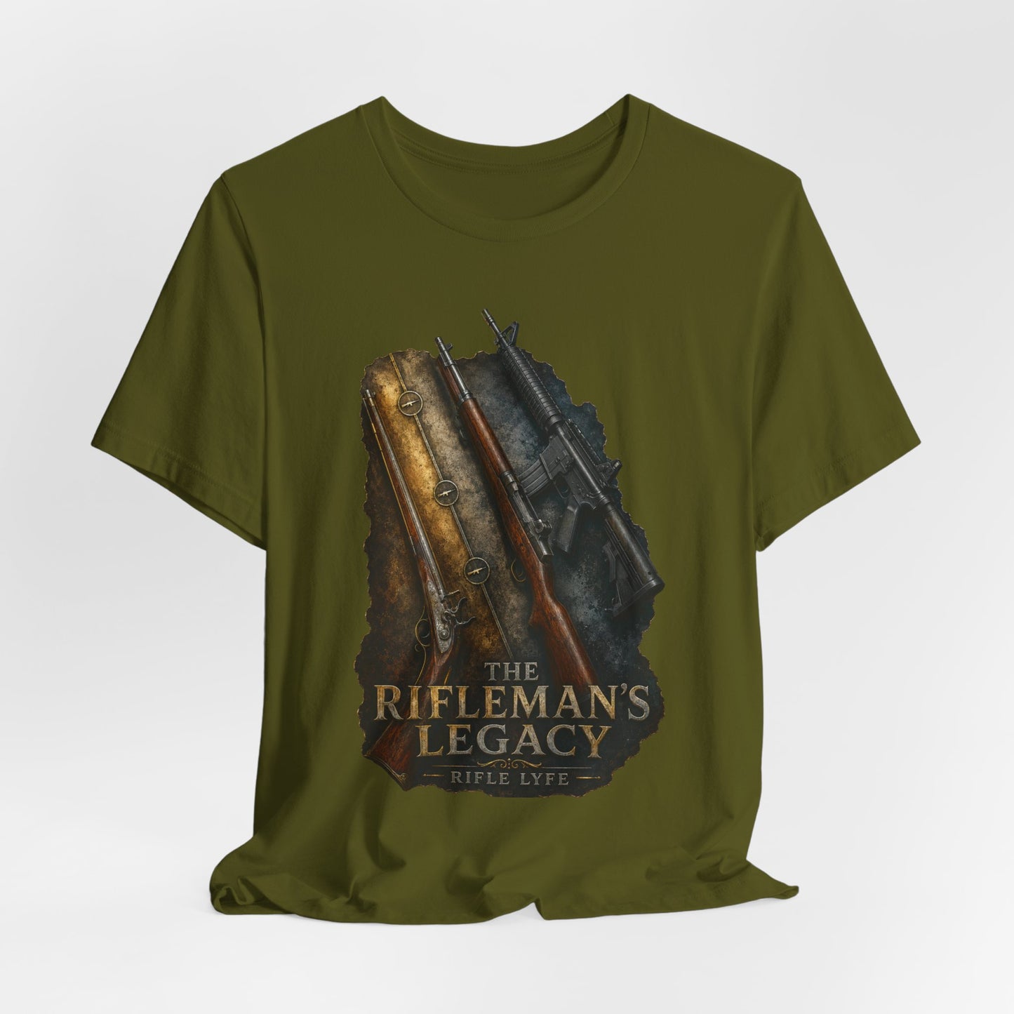 Rifleman’s Legacy T-Shirt — Vintage Hunting Rifle Graphic Tee