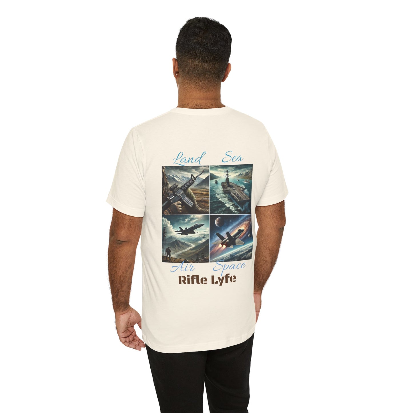 Land Sea Air Space Tee  Military Tribute Shirt | Rifle Lyfe