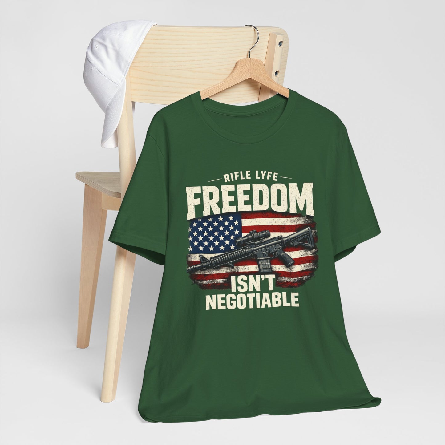 Freedom Is not Negotiable Shirt Patriotic Gun Shirt 2nd Amendment Shirt American Flag Shirt Tactical Shirt Pro Gun Tee Gift for Men