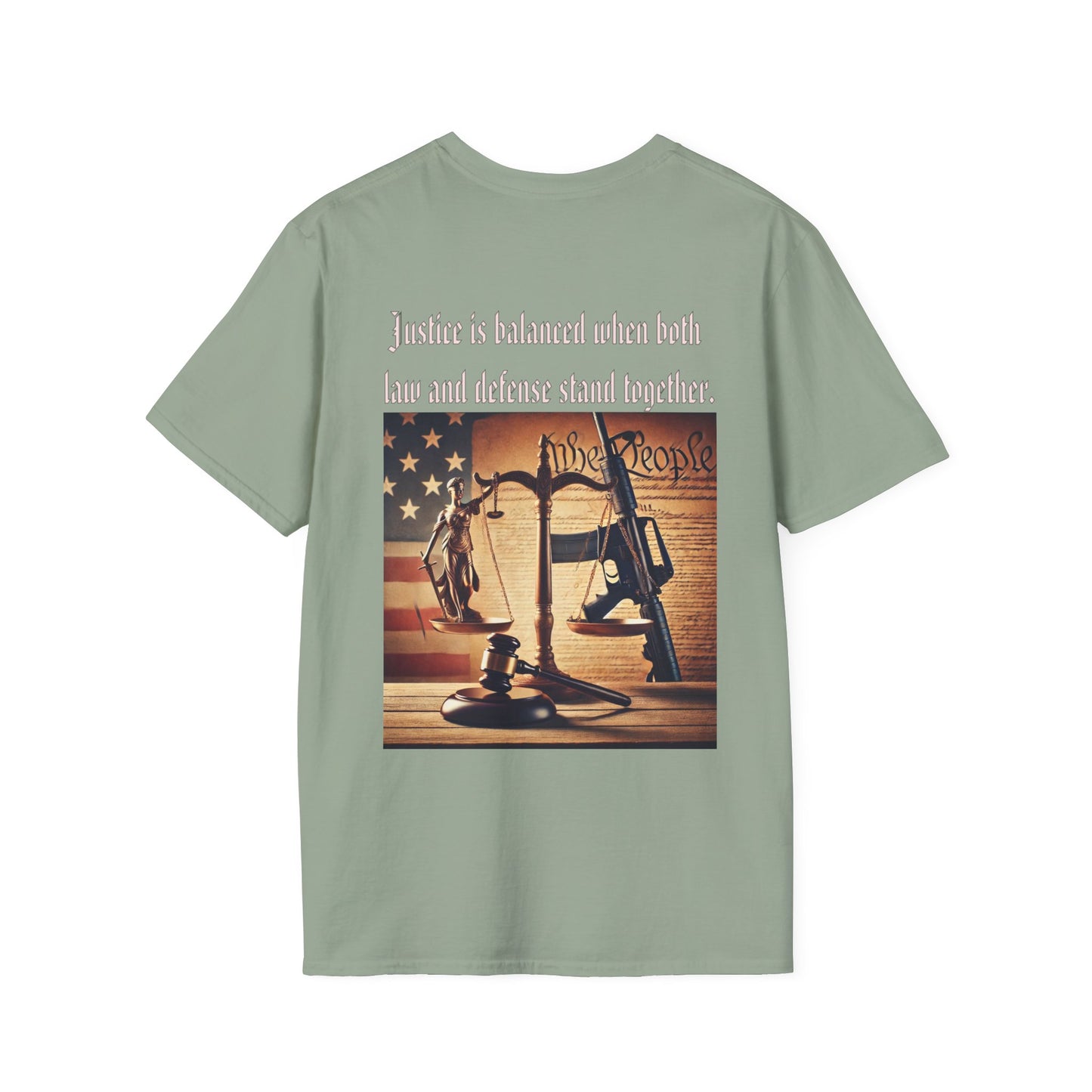 Justice in balance, military, balance of power and law, gift idea