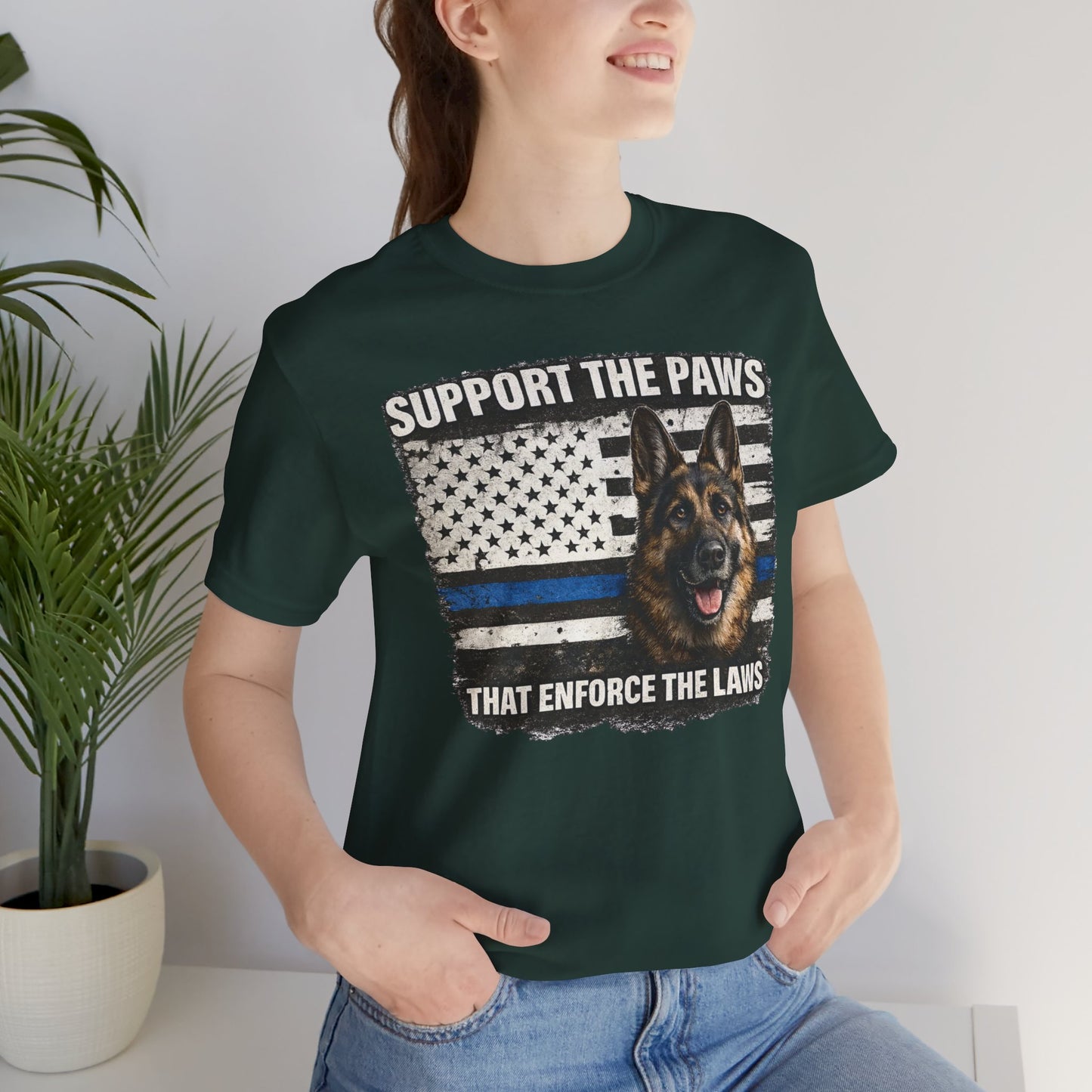 Police Dog K9  Thin Blue Line  Law Enforcement