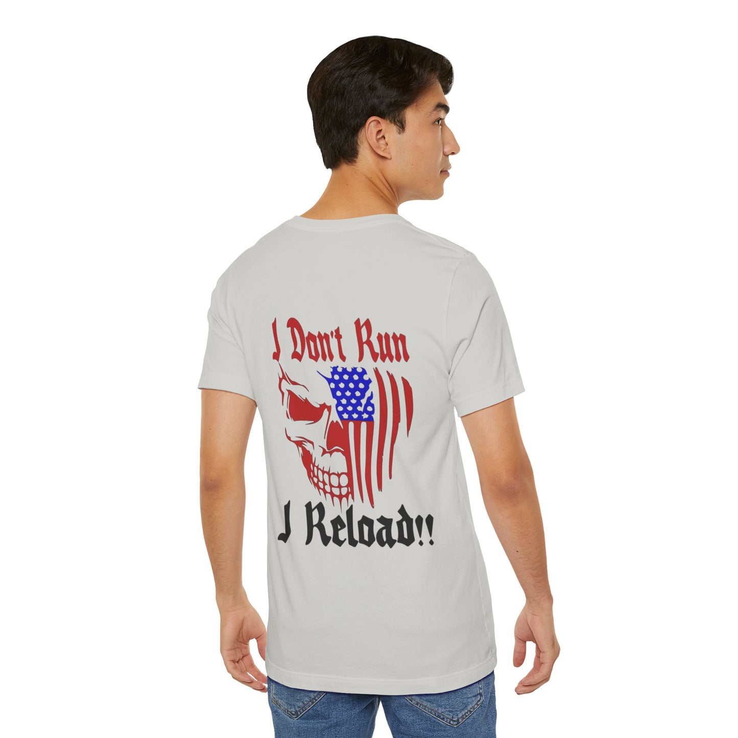 Skull Face Reload Unisex Tee, Alternative Clothing, Graphic T-Shirt, Edgy Quote Shirt, Skeleton Print Top