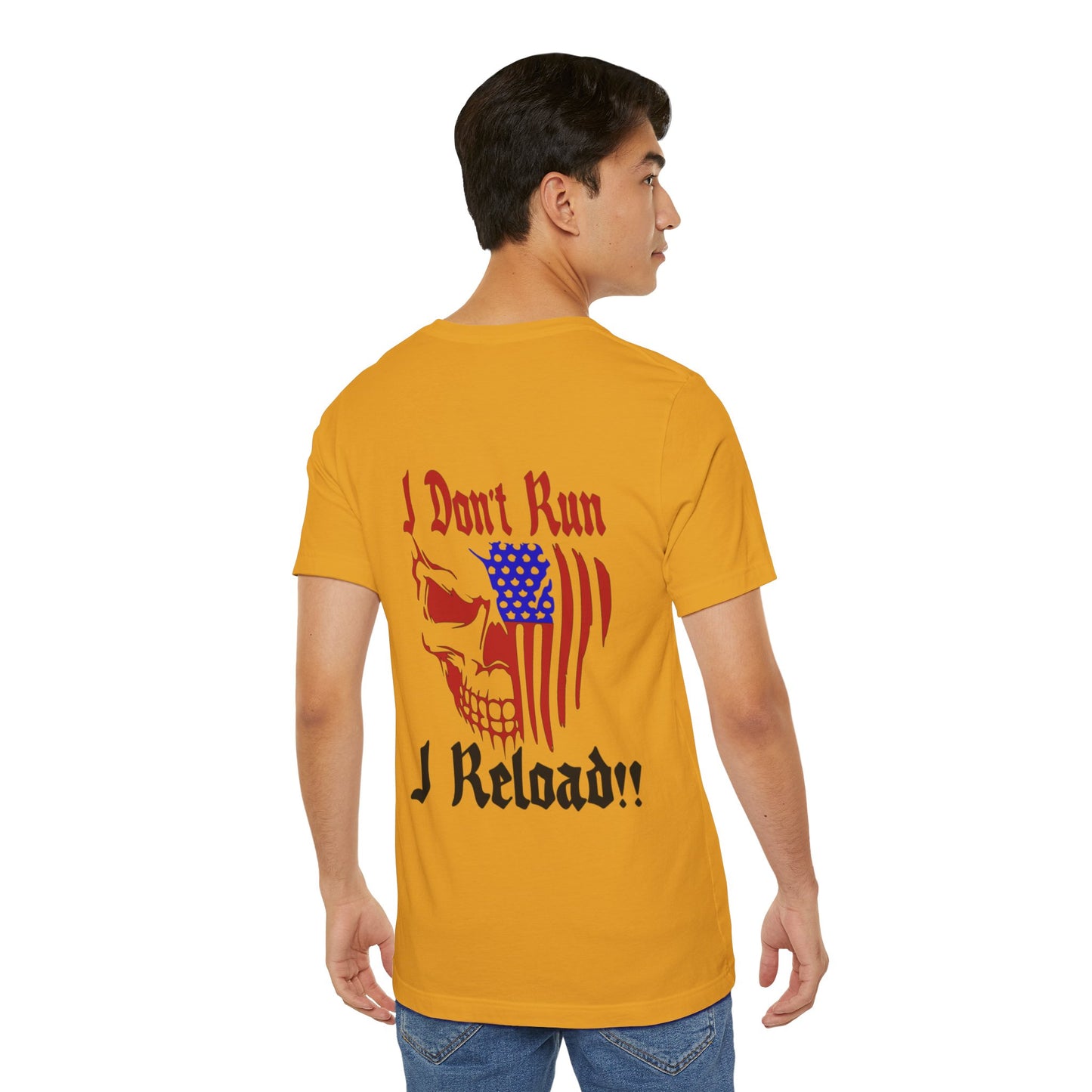 Skull Face Reload Unisex Tee, Alternative Clothing, Graphic T-Shirt, Edgy Quote Shirt, Skeleton Print Top