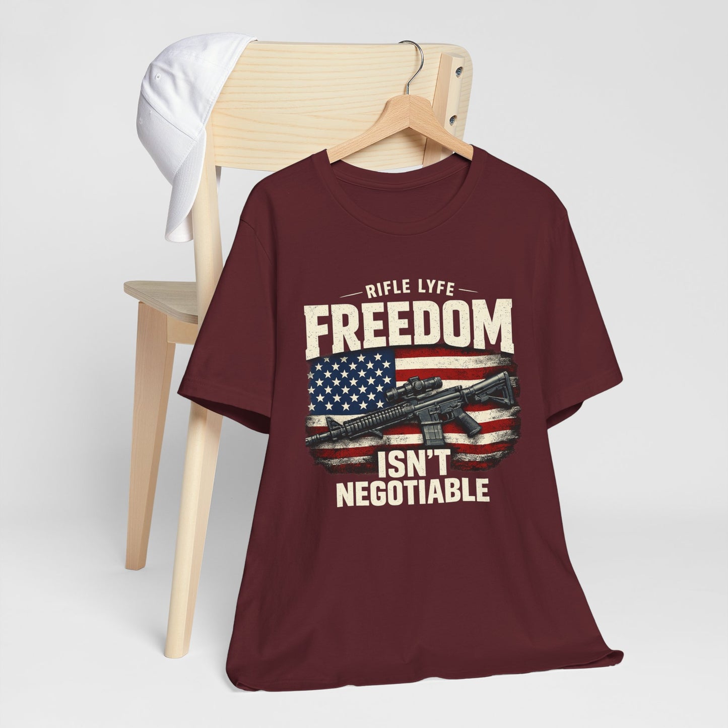 Freedom Is not Negotiable Shirt Patriotic Gun Shirt 2nd Amendment Shirt American Flag Shirt Tactical Shirt Pro Gun Tee Gift for Men