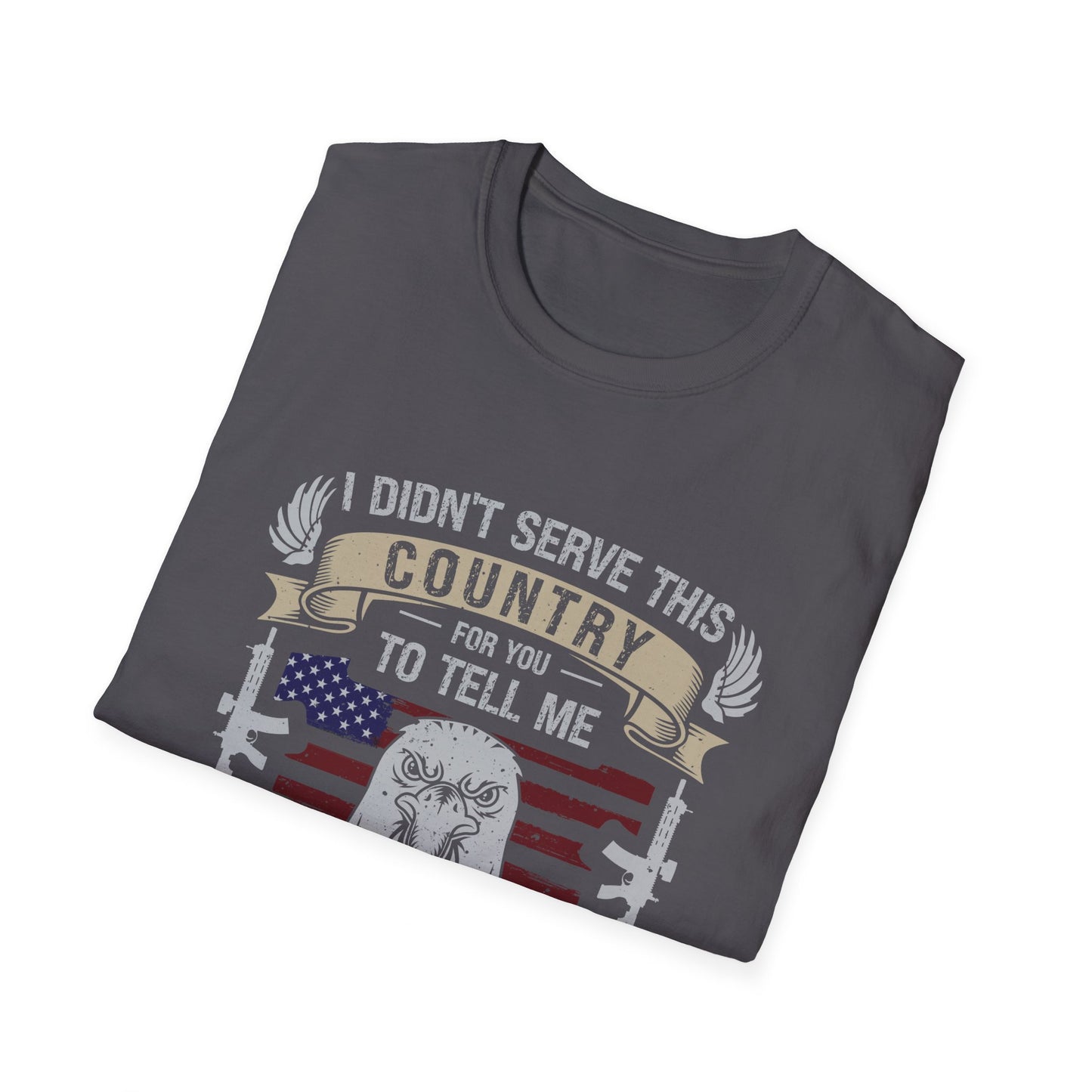 Patriotic Tee, Military shirt, American Flag and bald eagle.