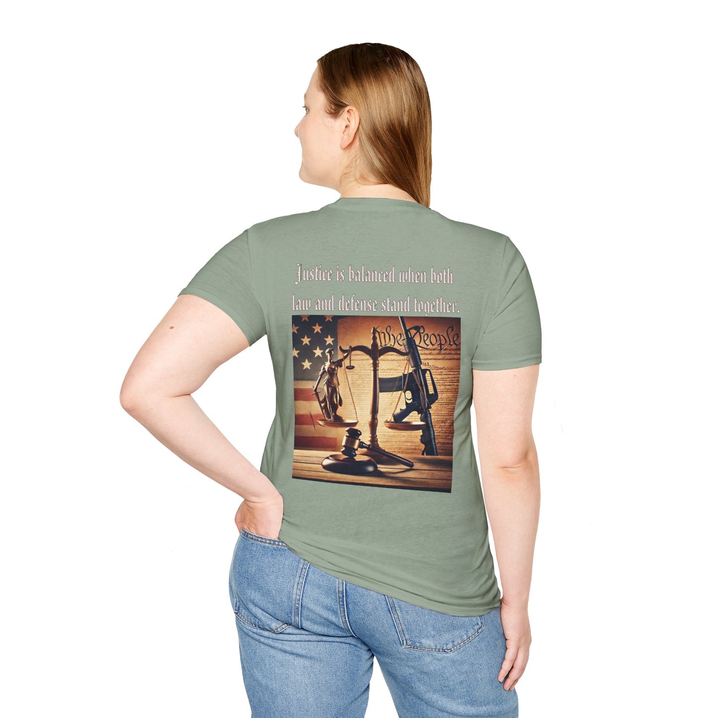 Justice in balance, military, balance of power and law, gift idea