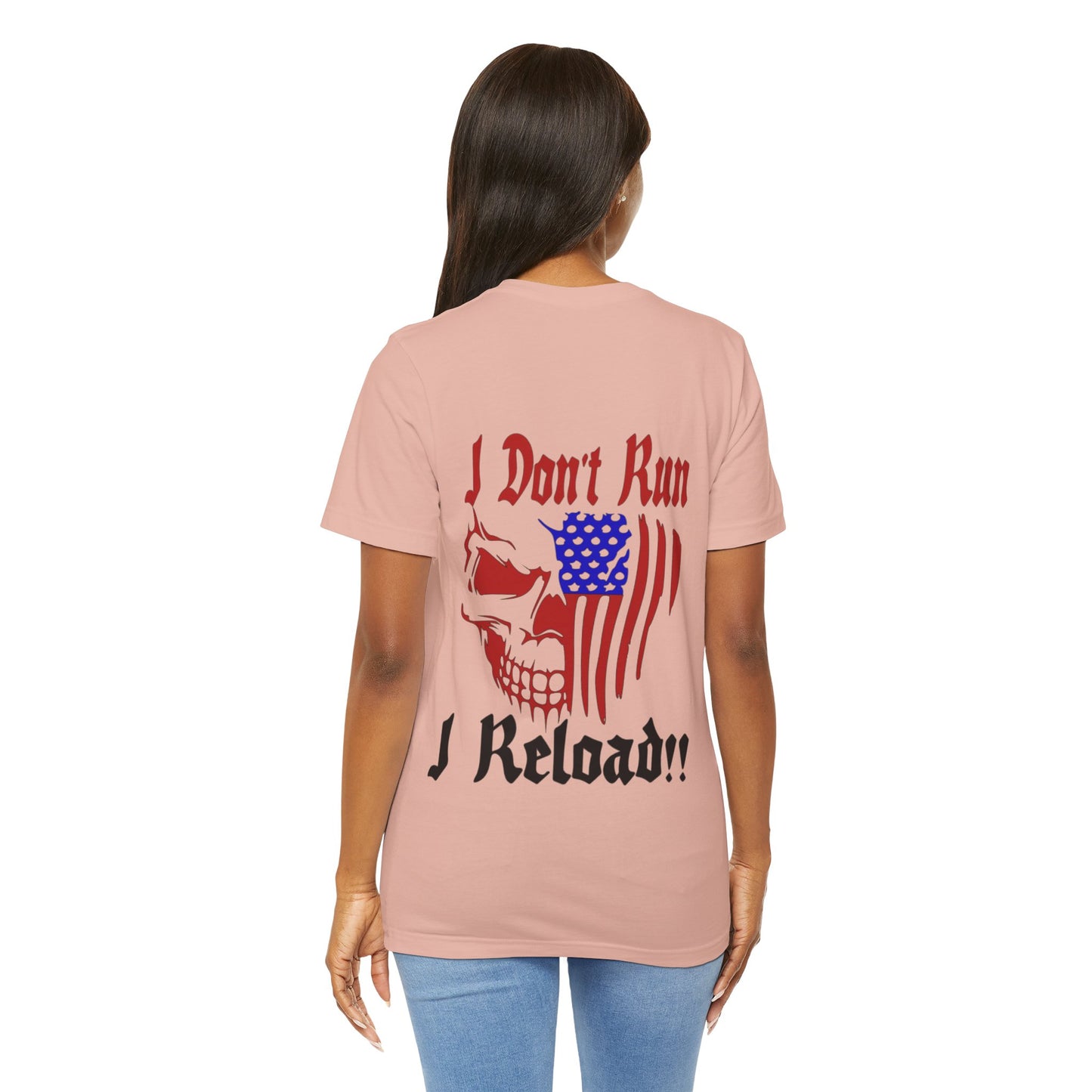 Skull Face Reload Unisex Tee, Alternative Clothing, Graphic T-Shirt, Edgy Quote Shirt, Skeleton Print Top