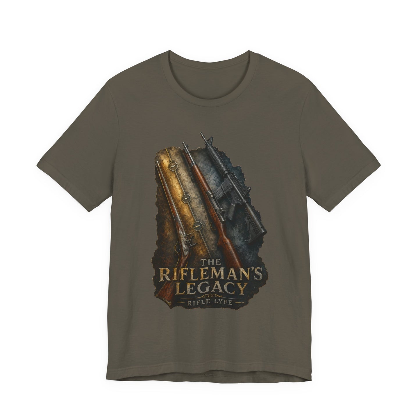 Rifleman’s Legacy T-Shirt — Vintage Hunting Rifle Graphic Tee