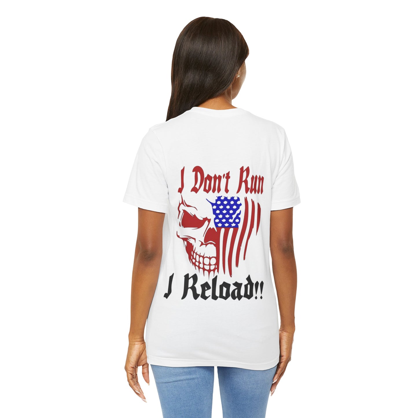 Skull Face Reload Unisex Tee, Alternative Clothing, Graphic T-Shirt, Edgy Quote Shirt, Skeleton Print Top