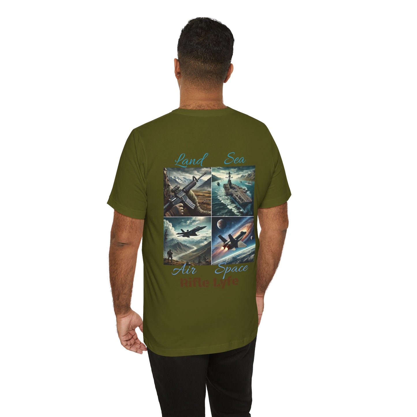 Land Sea Air Space Tee  Military Tribute Shirt | Rifle Lyfe