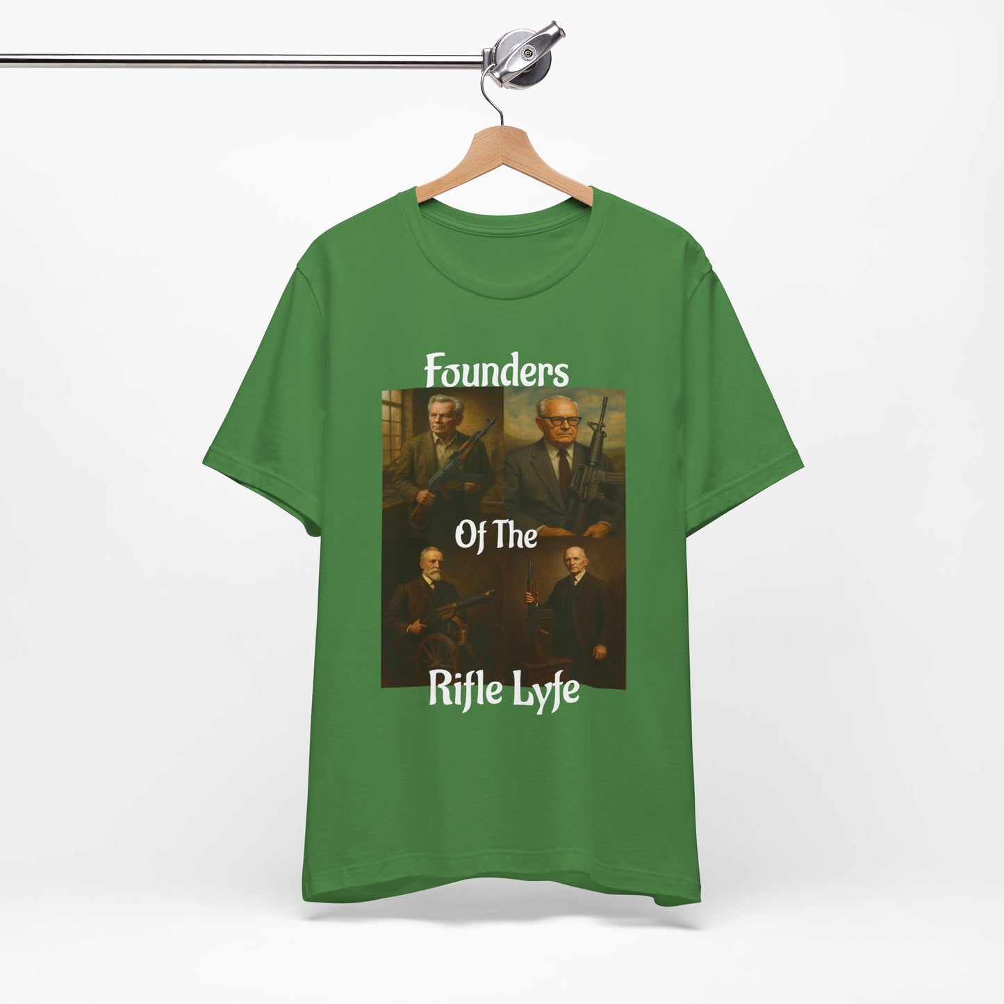 Founders of the Rifle Lyfe T-Shirt – Tactical Gun History Shirt for 2A Supporters, Military Gun Collectors & Patriotic Rifle Fans