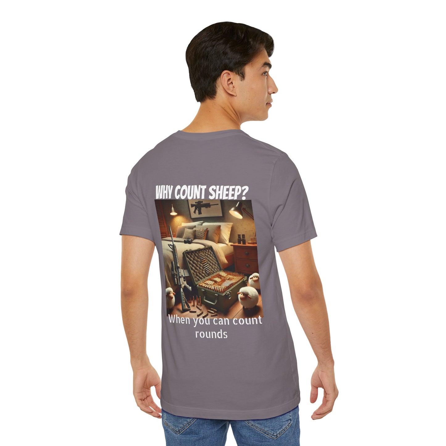 Funny Ammo Counting Unisex Tee, Sarcastic Bullet Collection T-Shirt, Humorous Munition Inventory Shirt, Hilarious Armament Count Top,